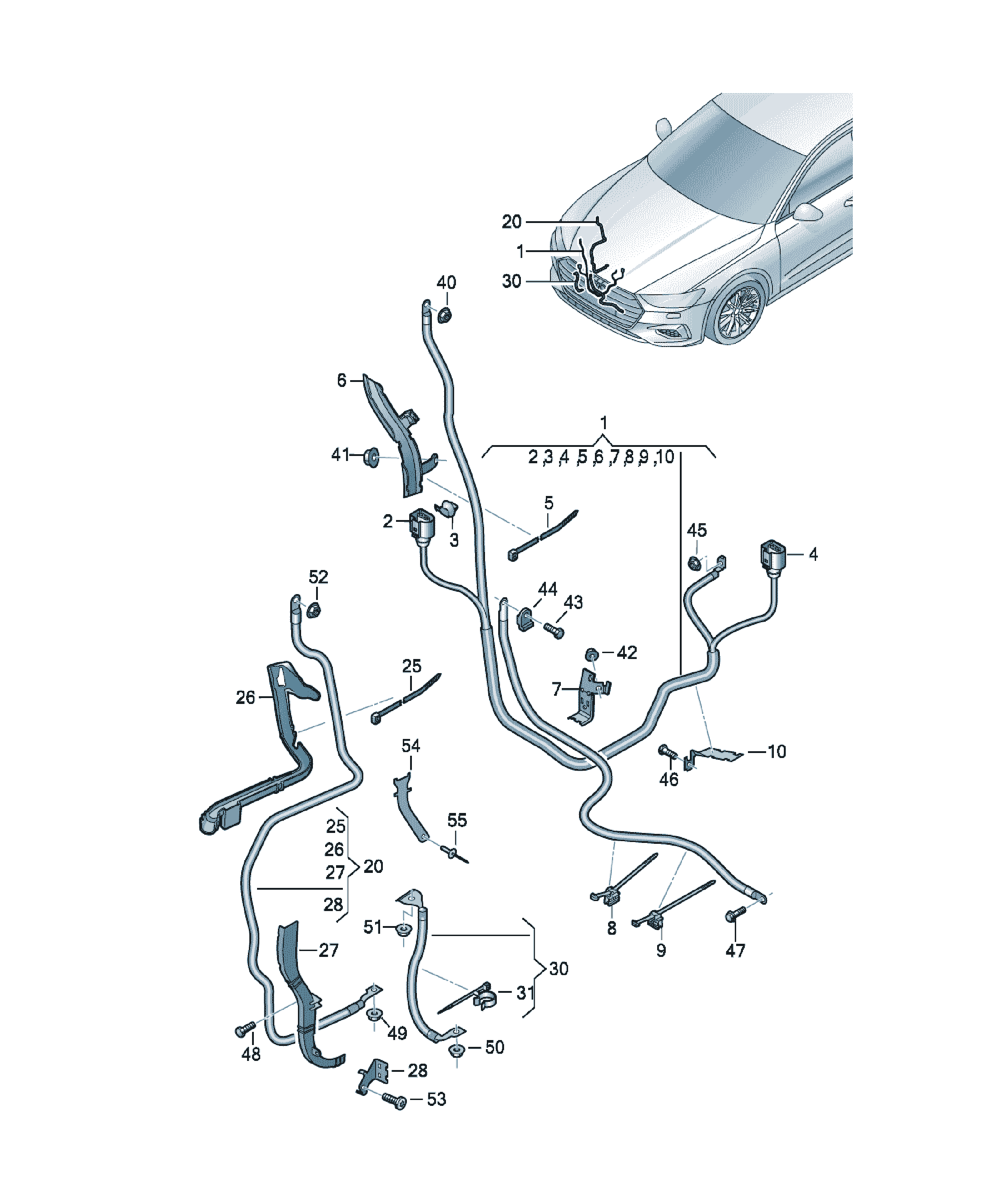 Suport de fixare Audi A6 / S6 / L, cod 3D0971830F