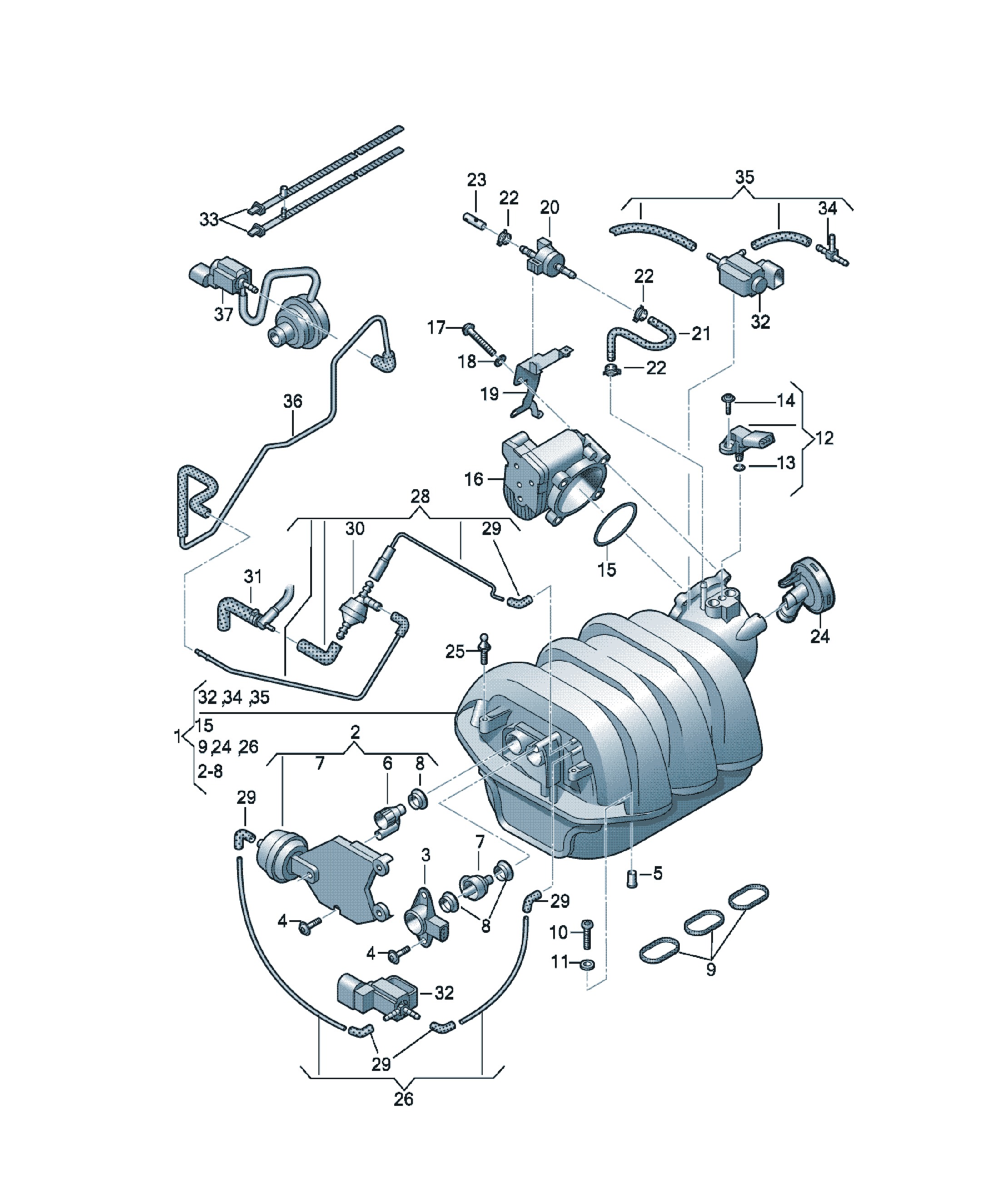 Șurub fixare Audi A4 / S4 / L, cod N  10626101