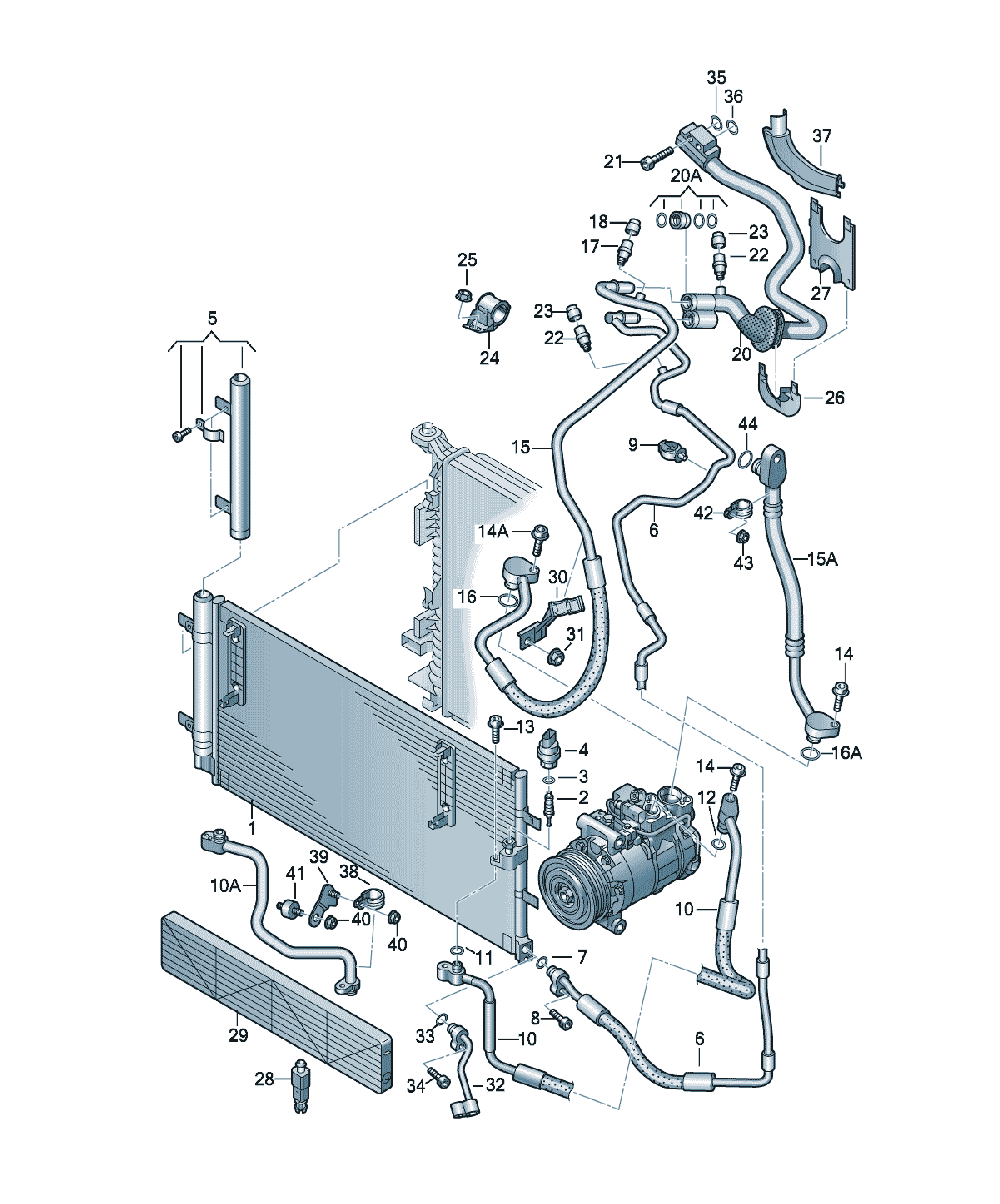 Clemă Audi A4 / S4 / L, cod 8K0867646