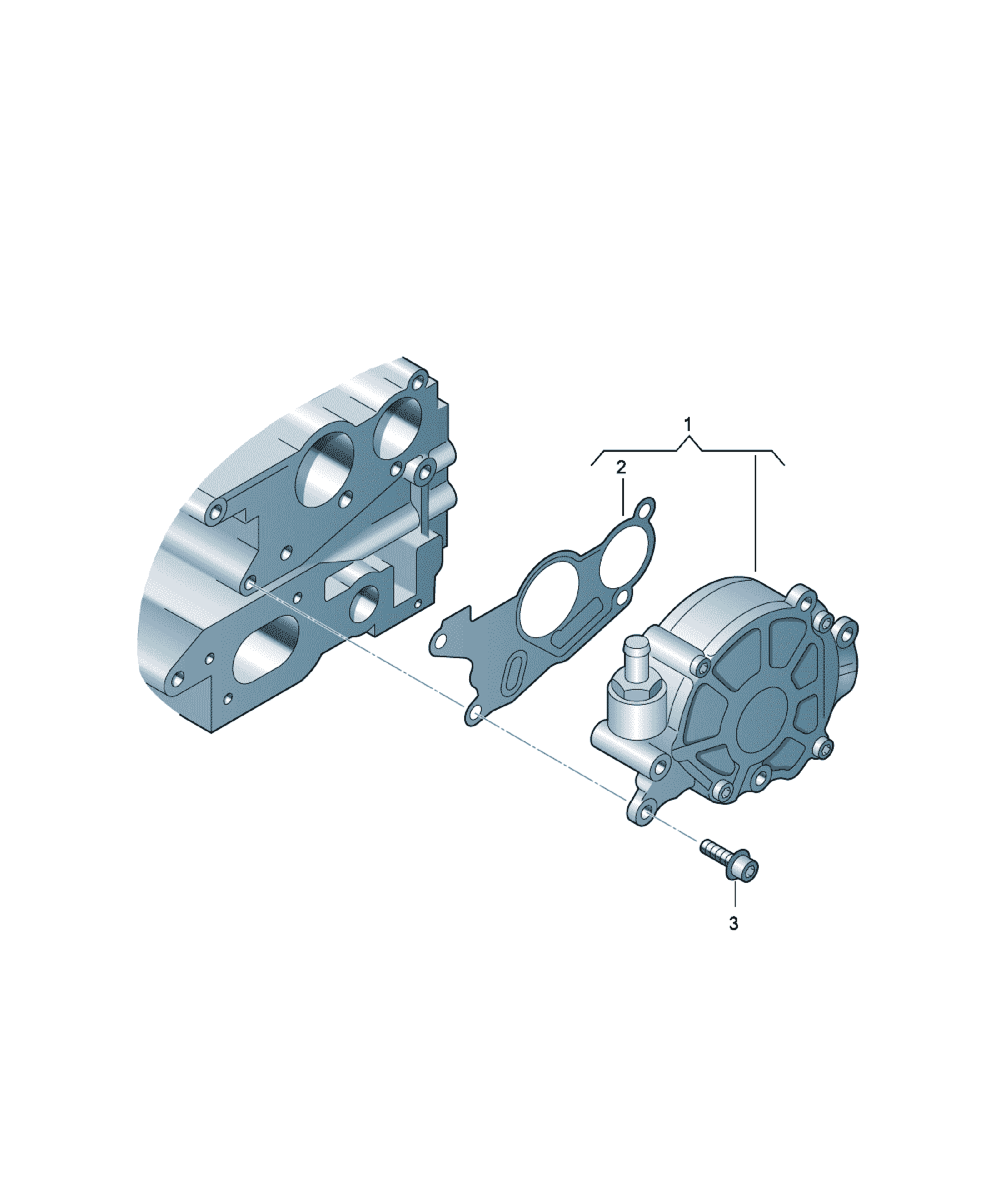 Pompă vid sistem frână Audi A4 / S4 / L, cod 03L145100F