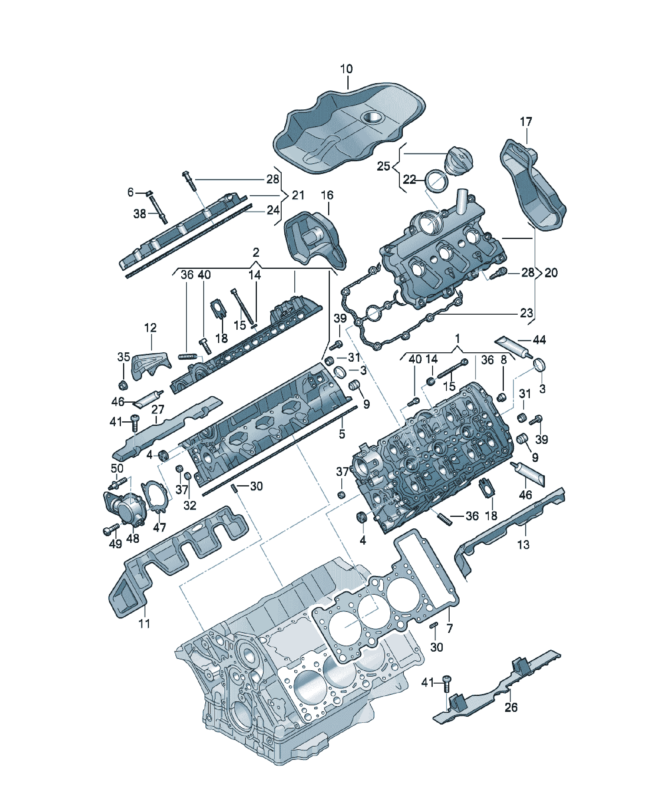 Supapă de reținere Audi A4 / S4 / L A4/Avant, cod 06H103176E
