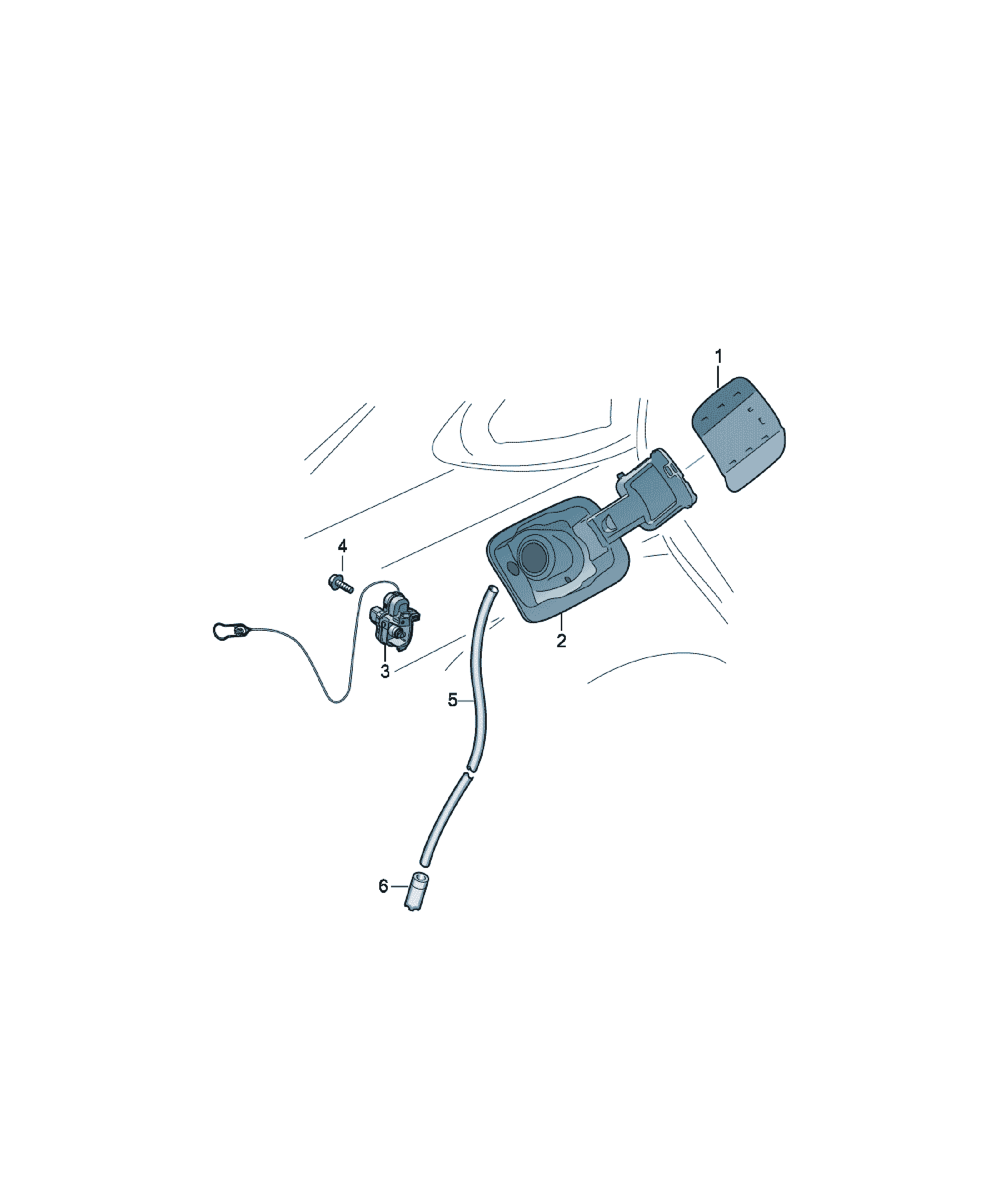 Dop rezervor combustibil Audi A6 / S6 / L, cod 4K0809907