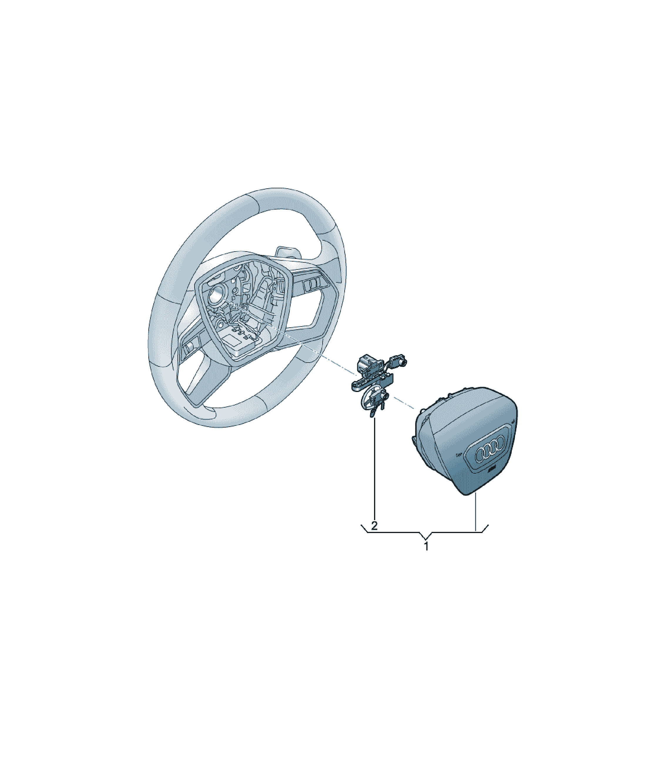Airbag volan Audi A6 / S6 / L, cod 4N0880201J