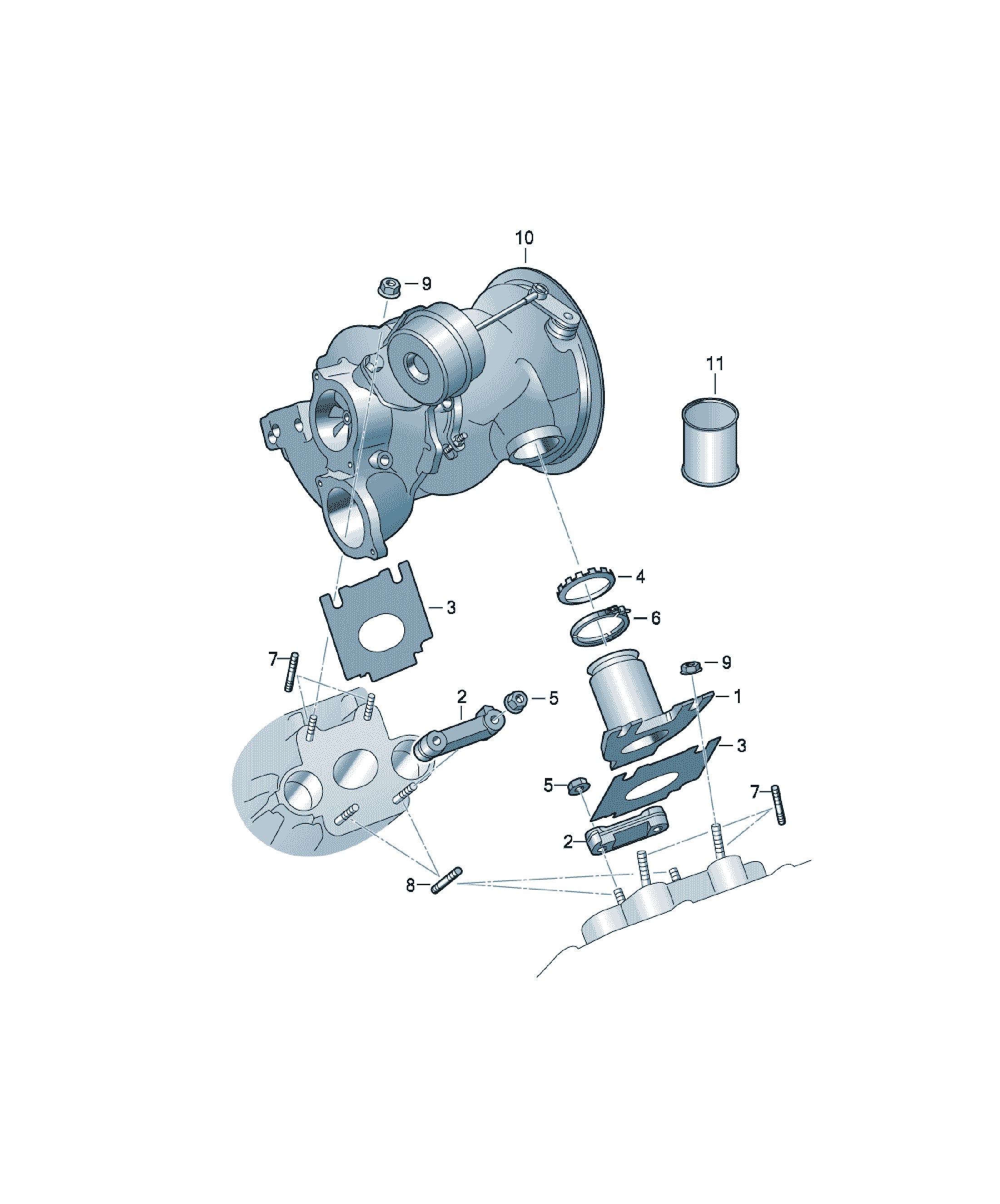 Element de decuplare Audi A6 / S6 / L, cod 06M253082F