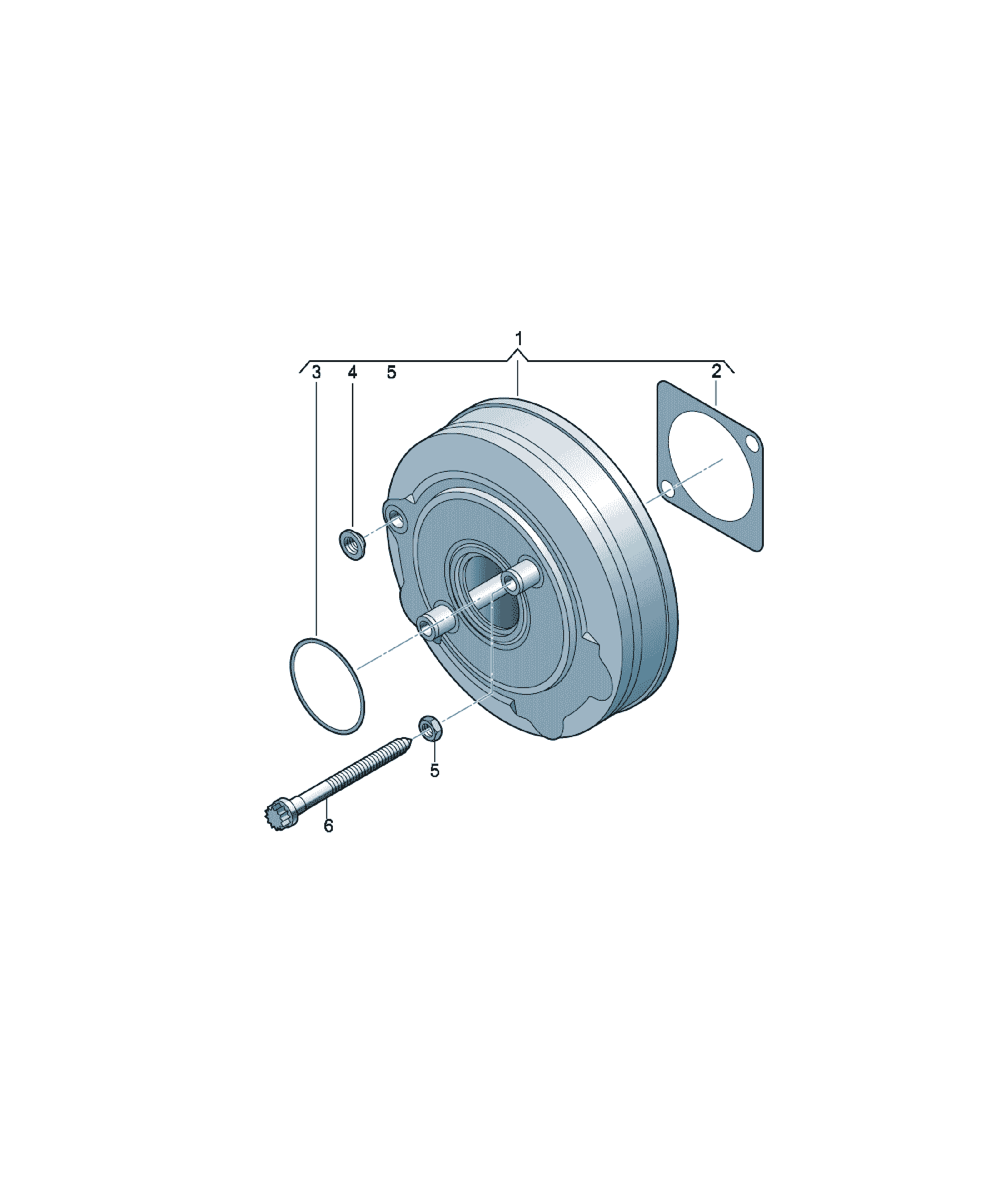 Burduf servofrana Audi A6 / S6 / L, cod 4K0612107
