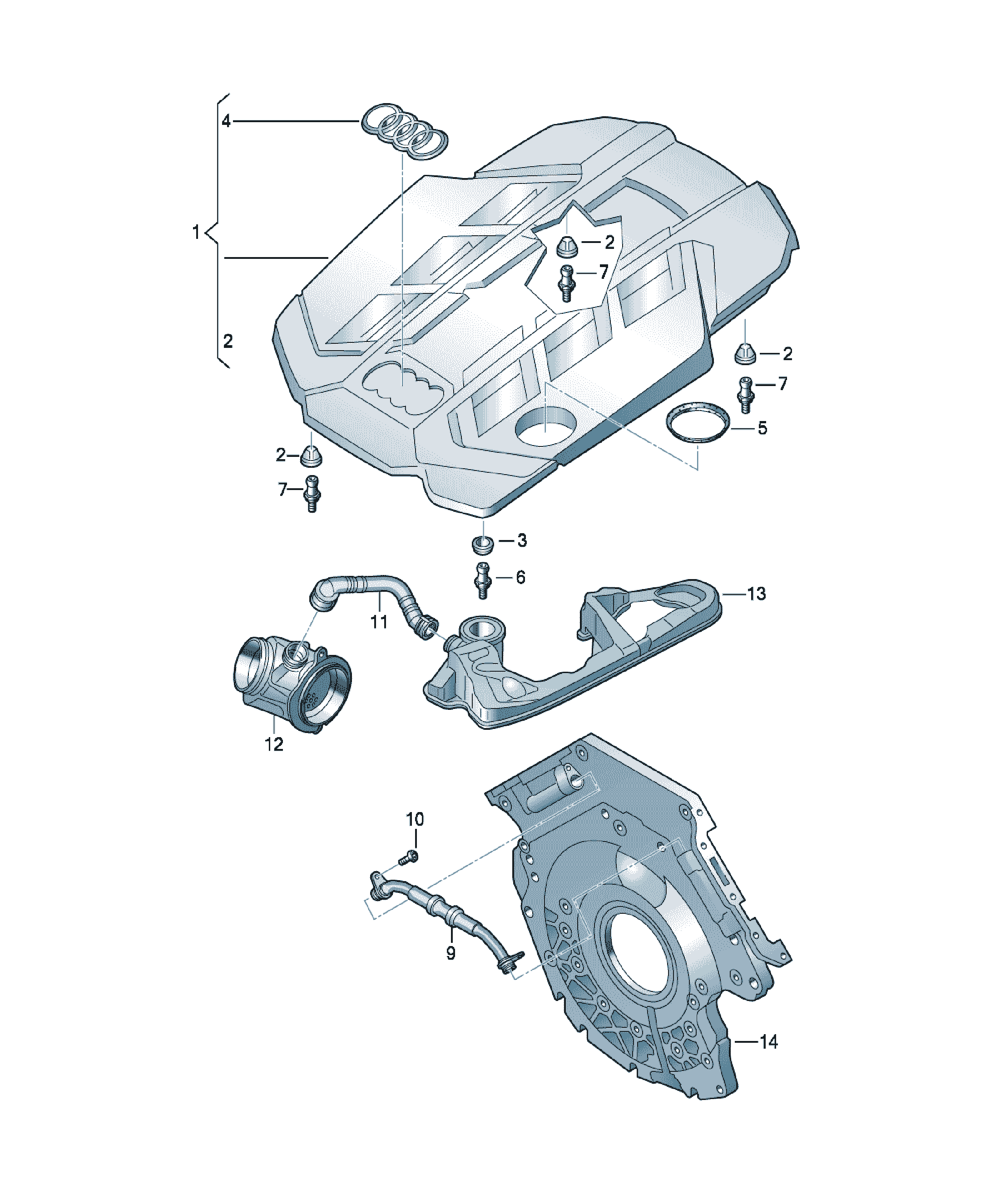 Set garnituri Audi A6 / S6 / L A6/S6/Avant quattro, cod 059198001B