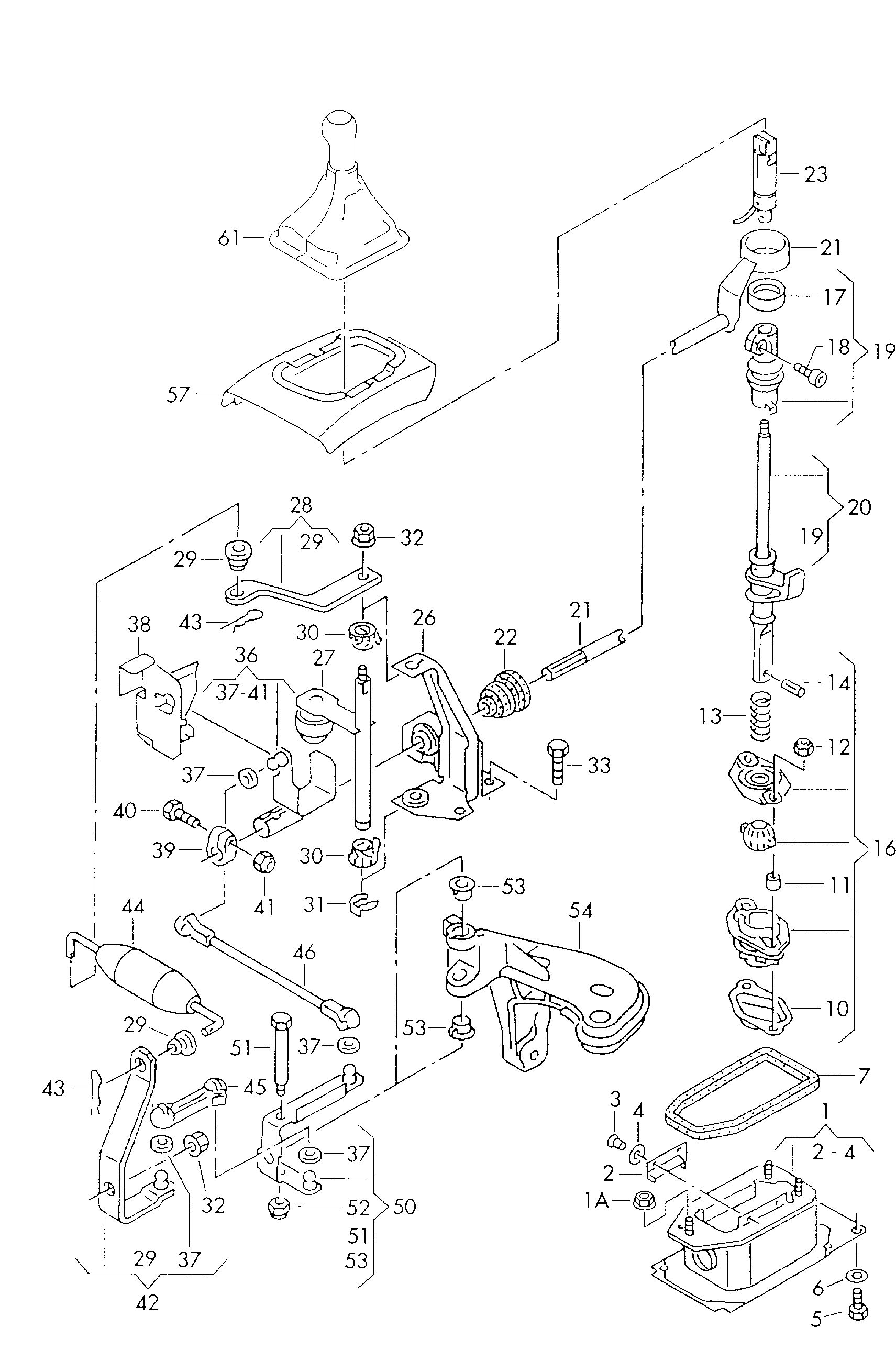 relay lever Volkswagen Golf / e-Golf, cod 1H0711201