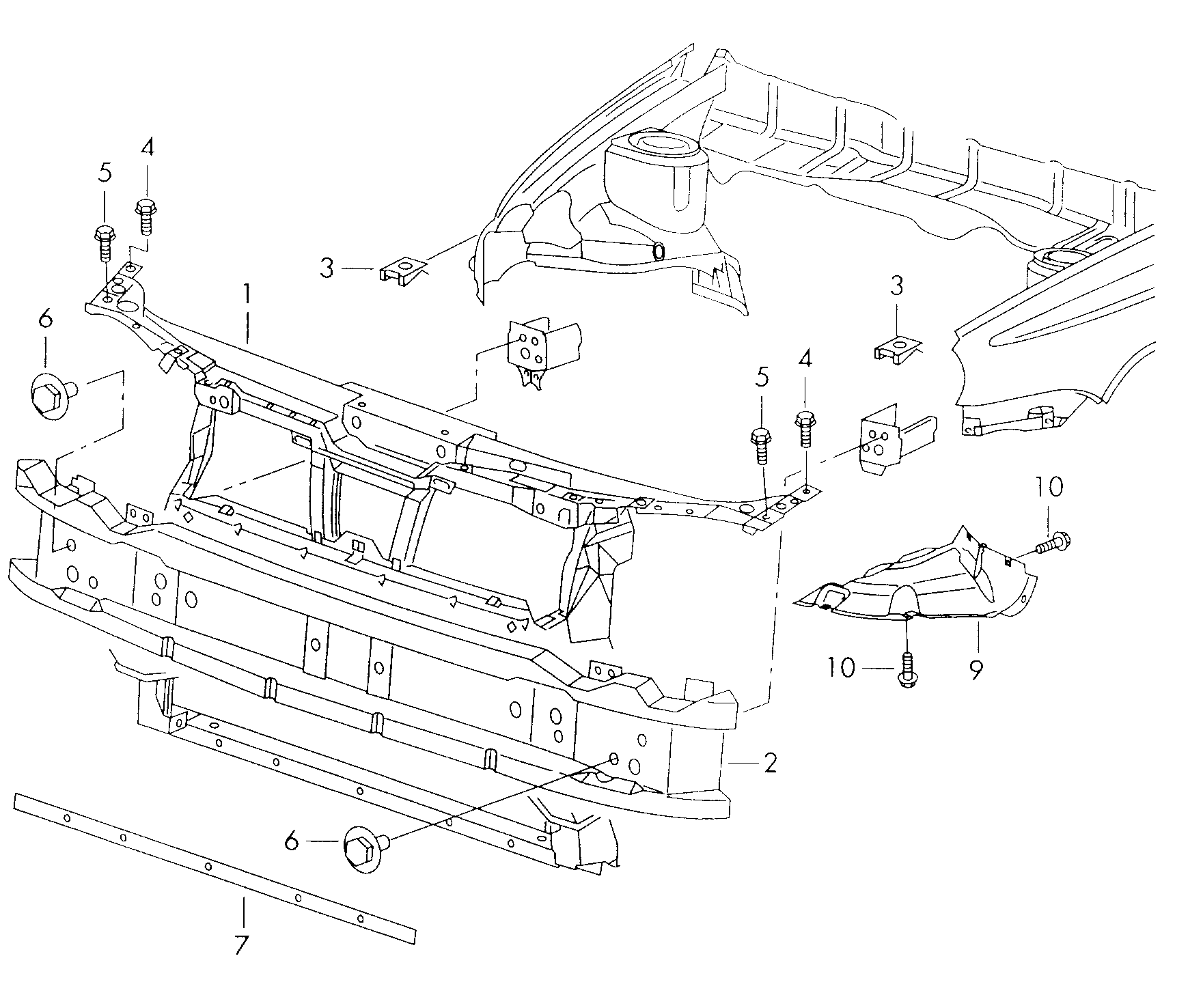 Șurub autofiletant Volkswagen Golf / e-Golf, cod N  90775001
