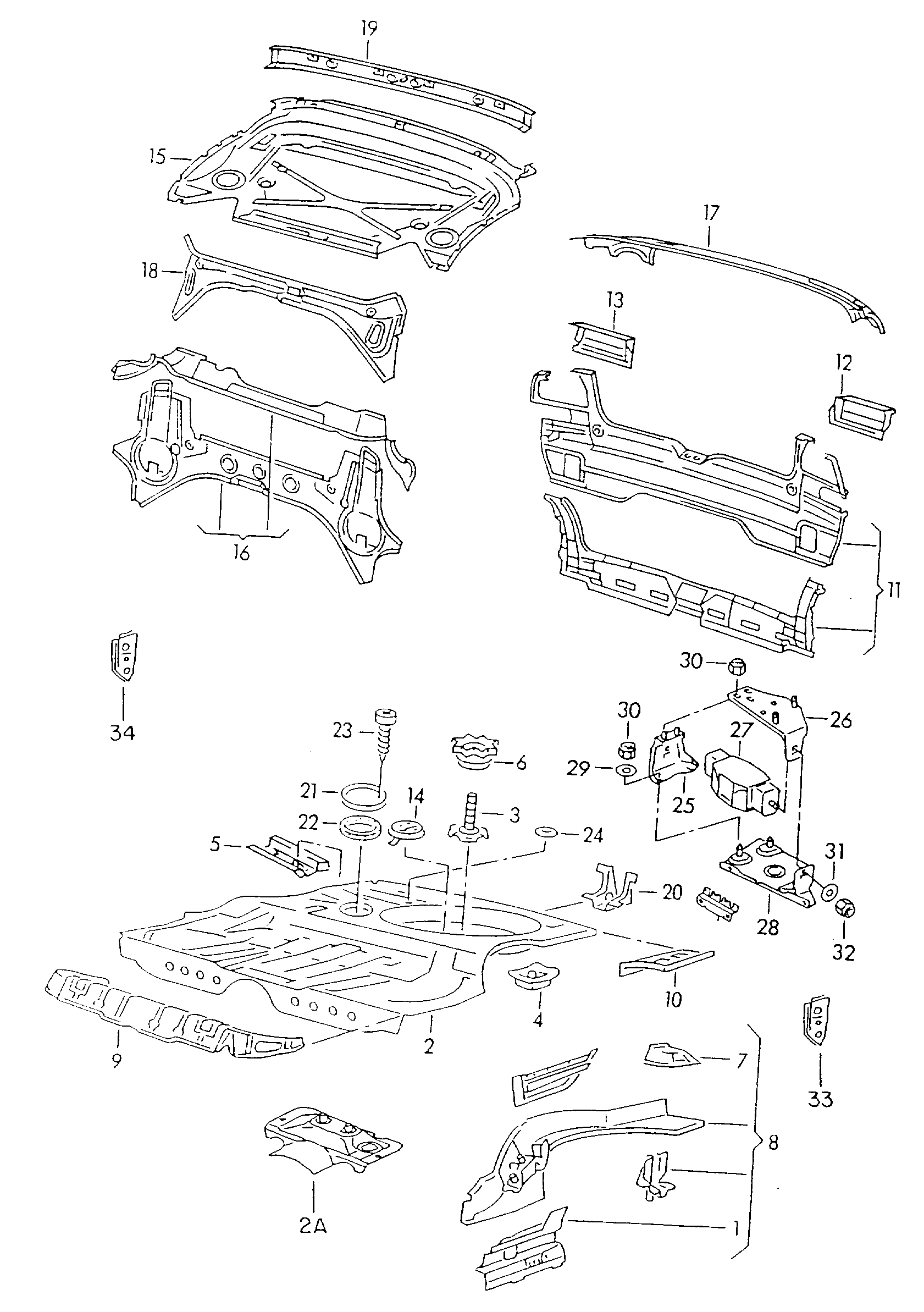 Tablă Volkswagen CC, cod 000800981C