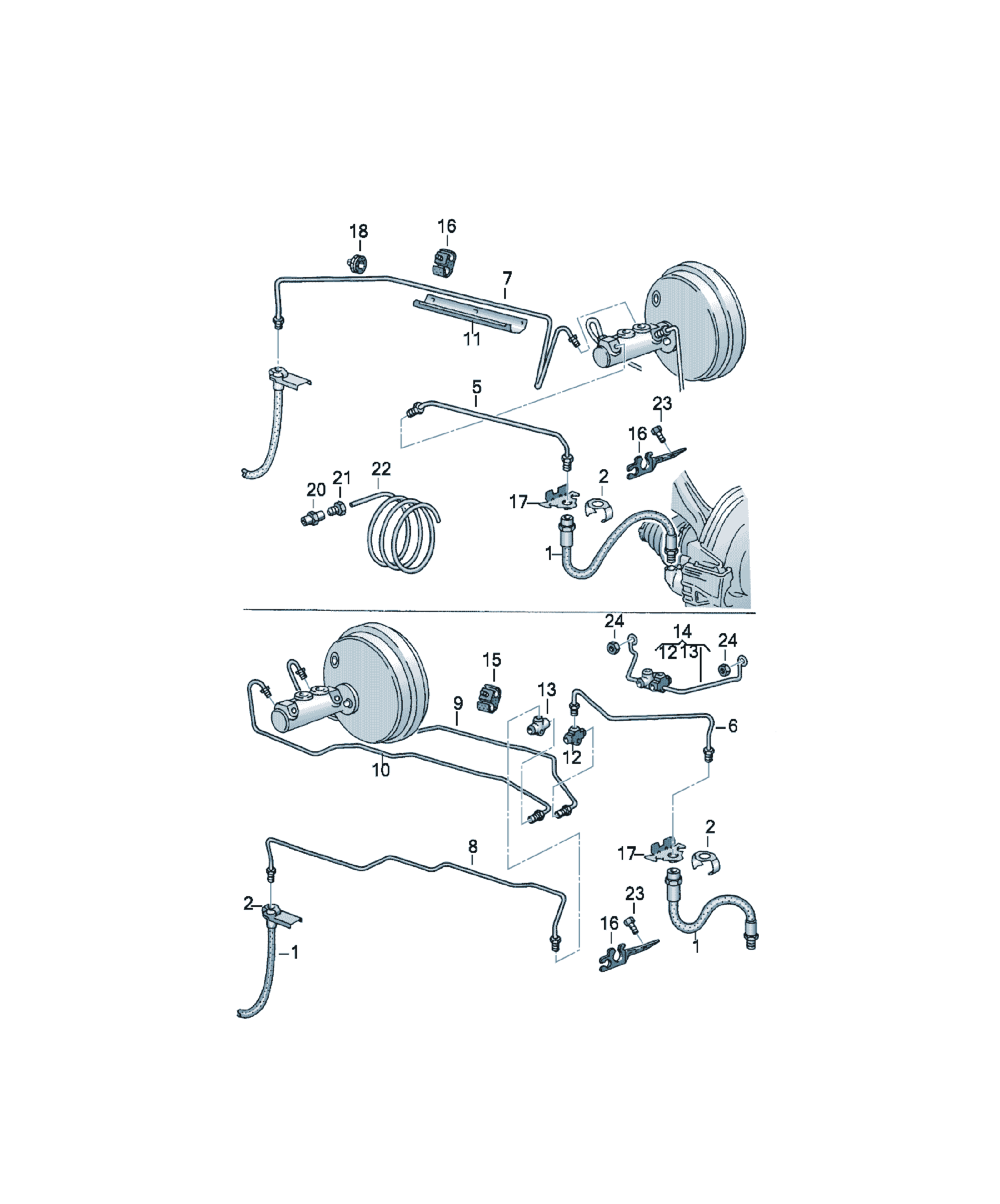 Furtun de frână Volkswagen Golf / e-Golf, cod 1H0611701