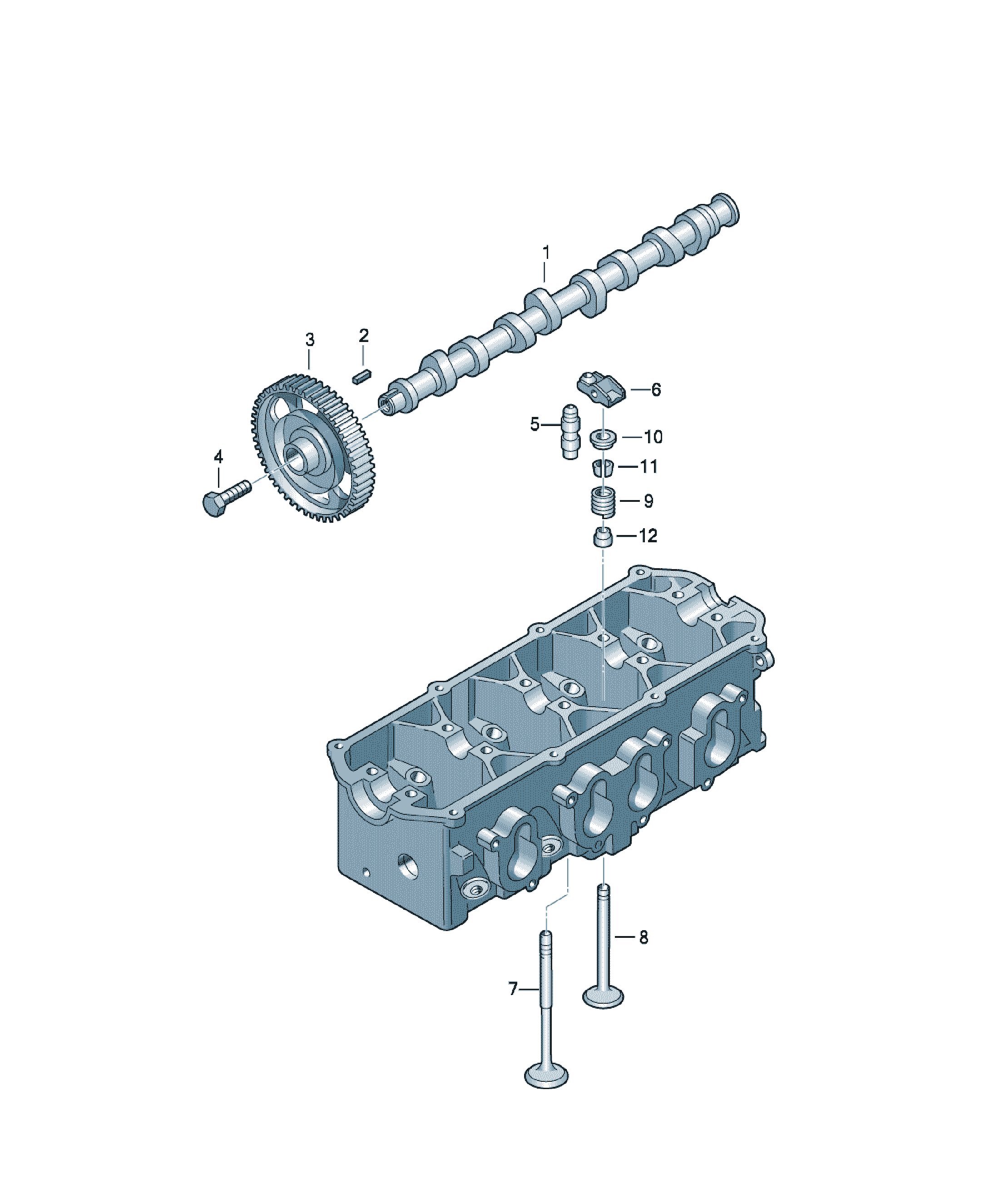 Arbore cu came Volkswagen Golf / e-Golf, cod 06B109101Q