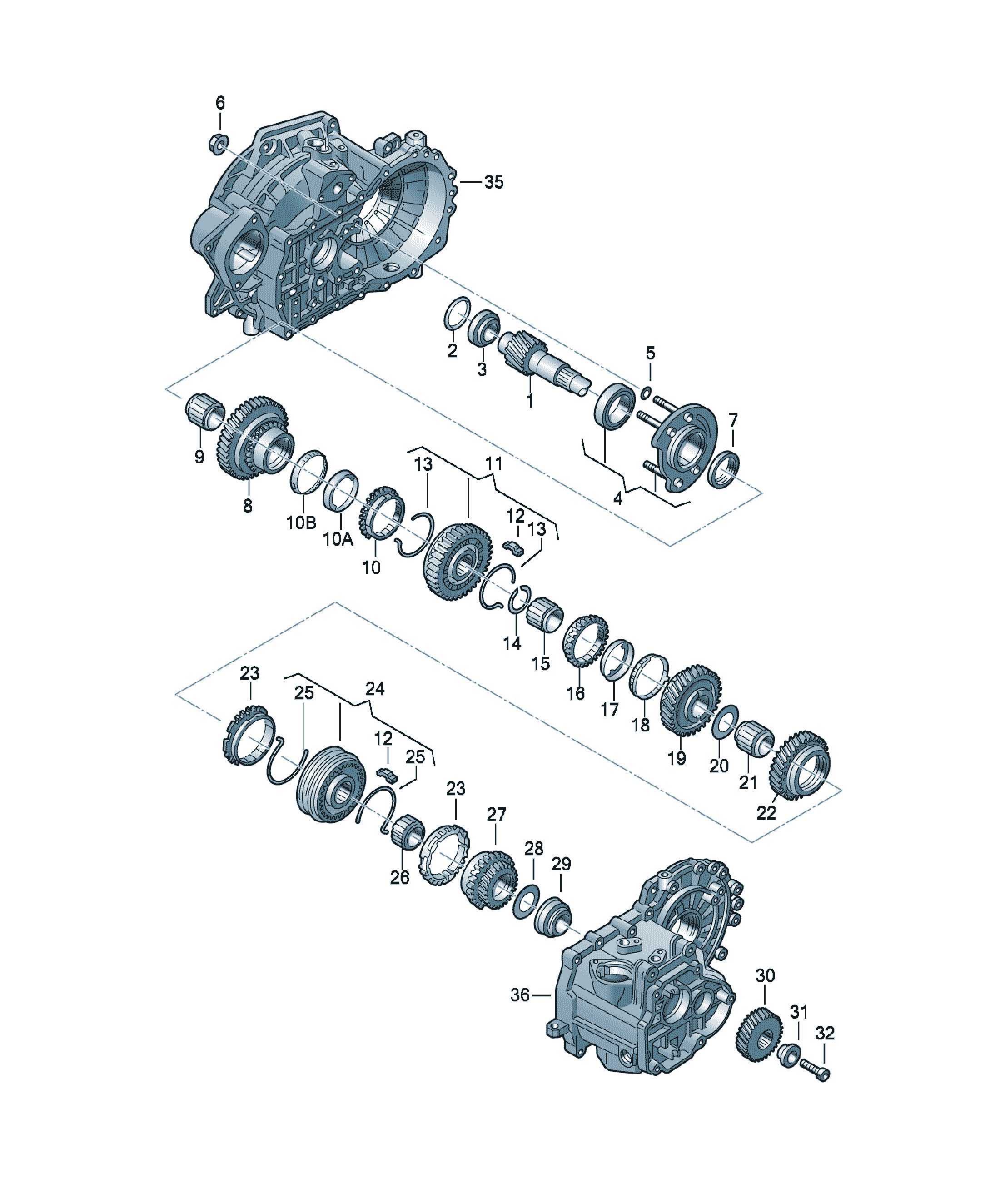 Arbore secundar Volkswagen Golf / e-Golf, cod 0A4311205E