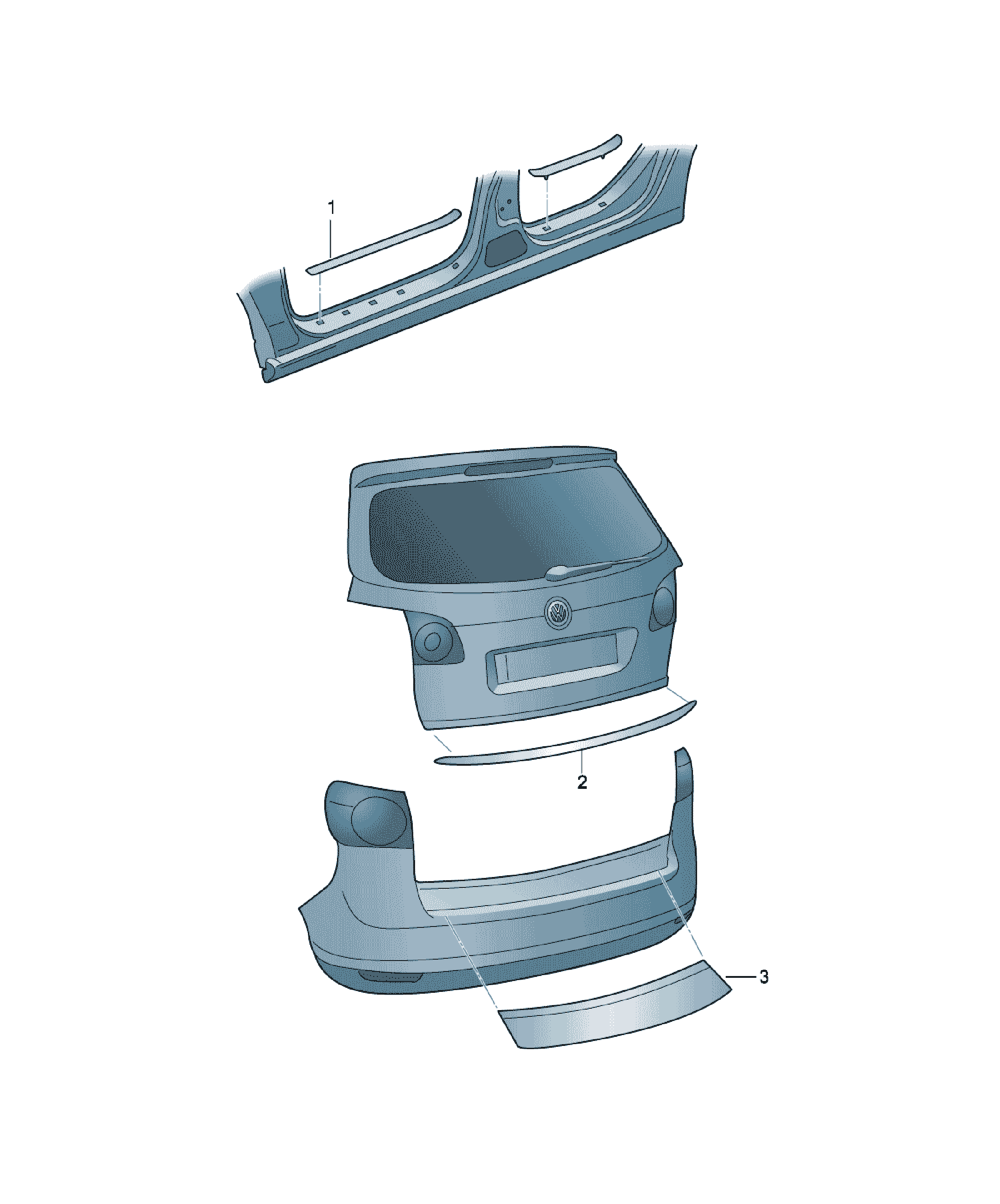 Folie protectoare Volkswagen Tiguan Tiguan, cod 5N0072530
