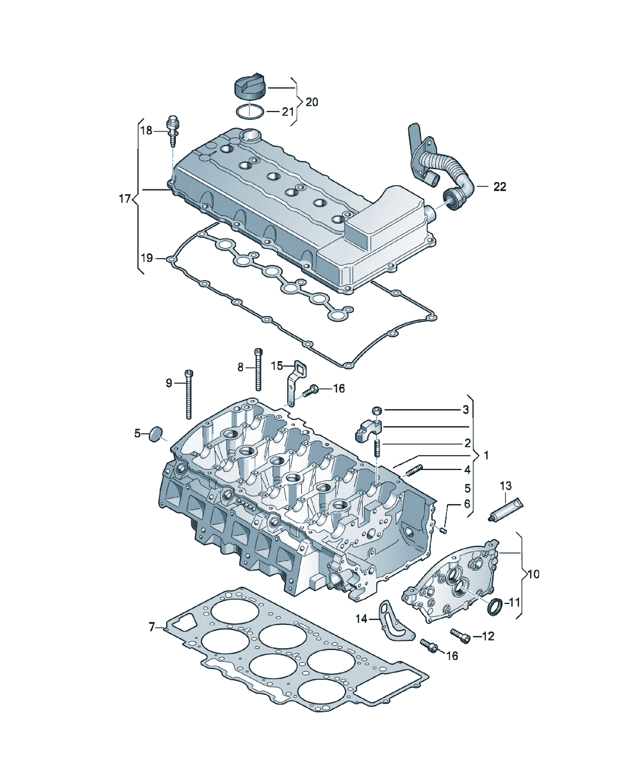 Chiulasa Volkswagen CC, cod 03H103351B