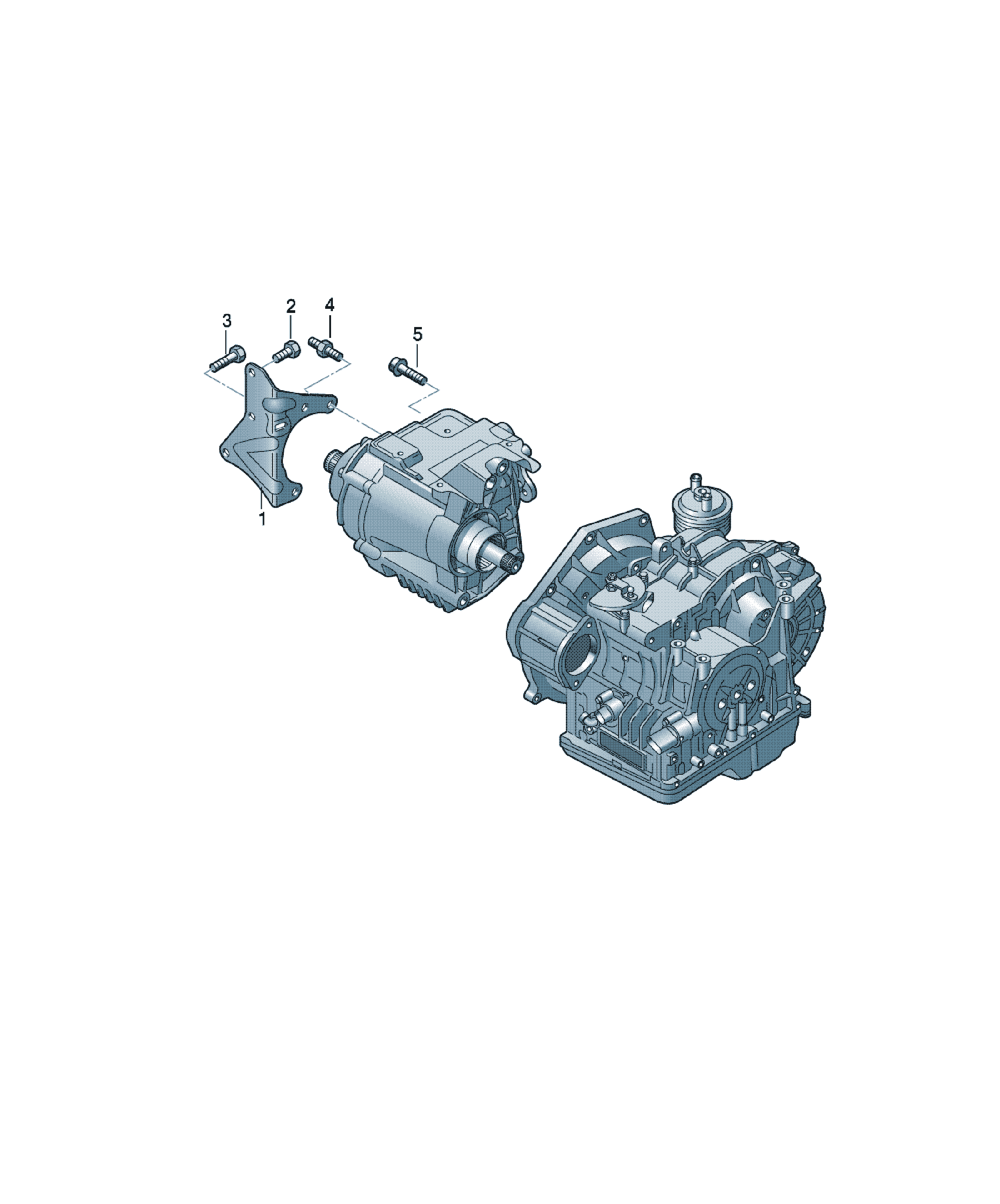 Transfer box mounting Volkswagen CC, cod 0A6409905A