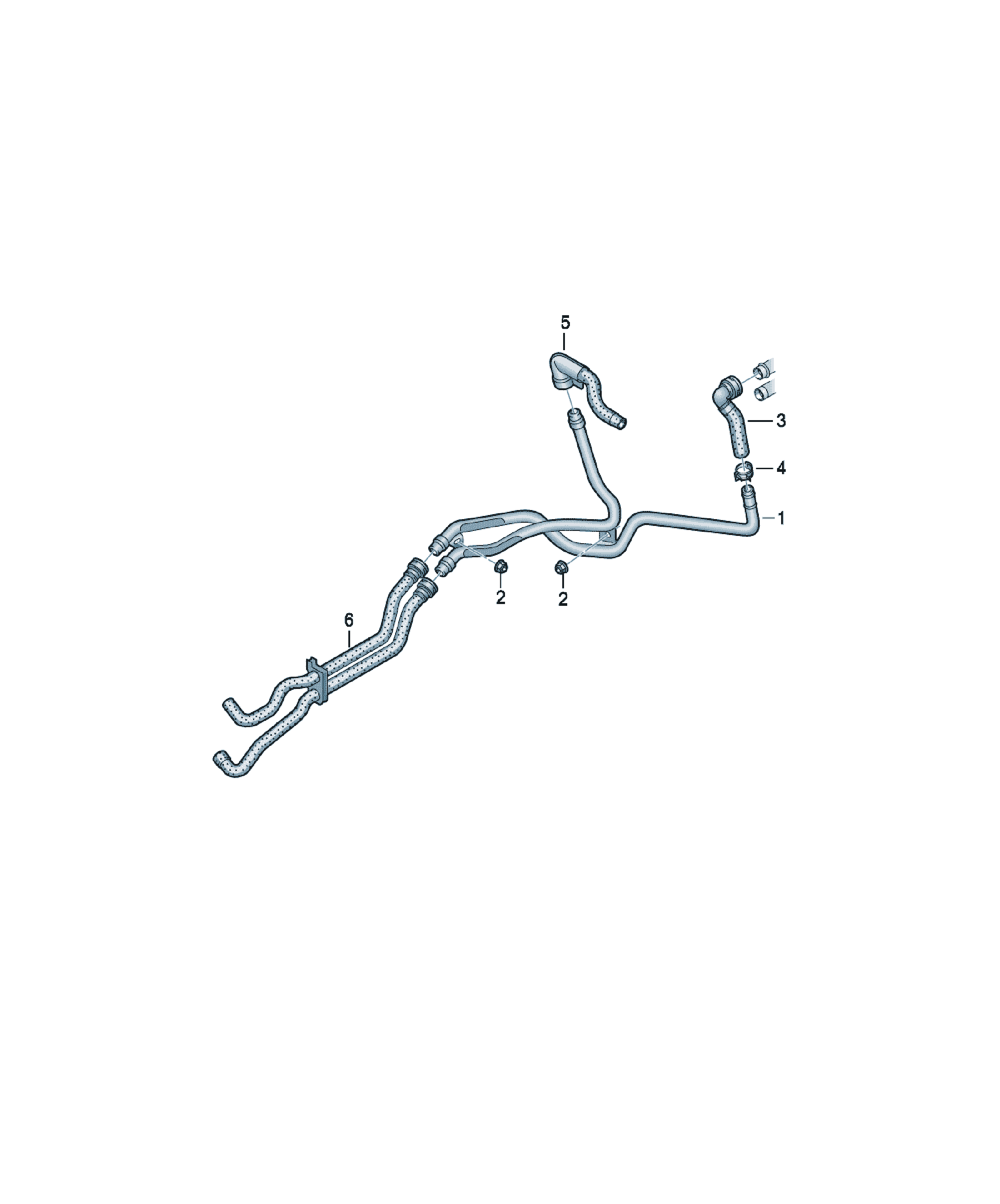 Furtun apa Volkswagen Passat / Variant / Santana, cod 5WA815101