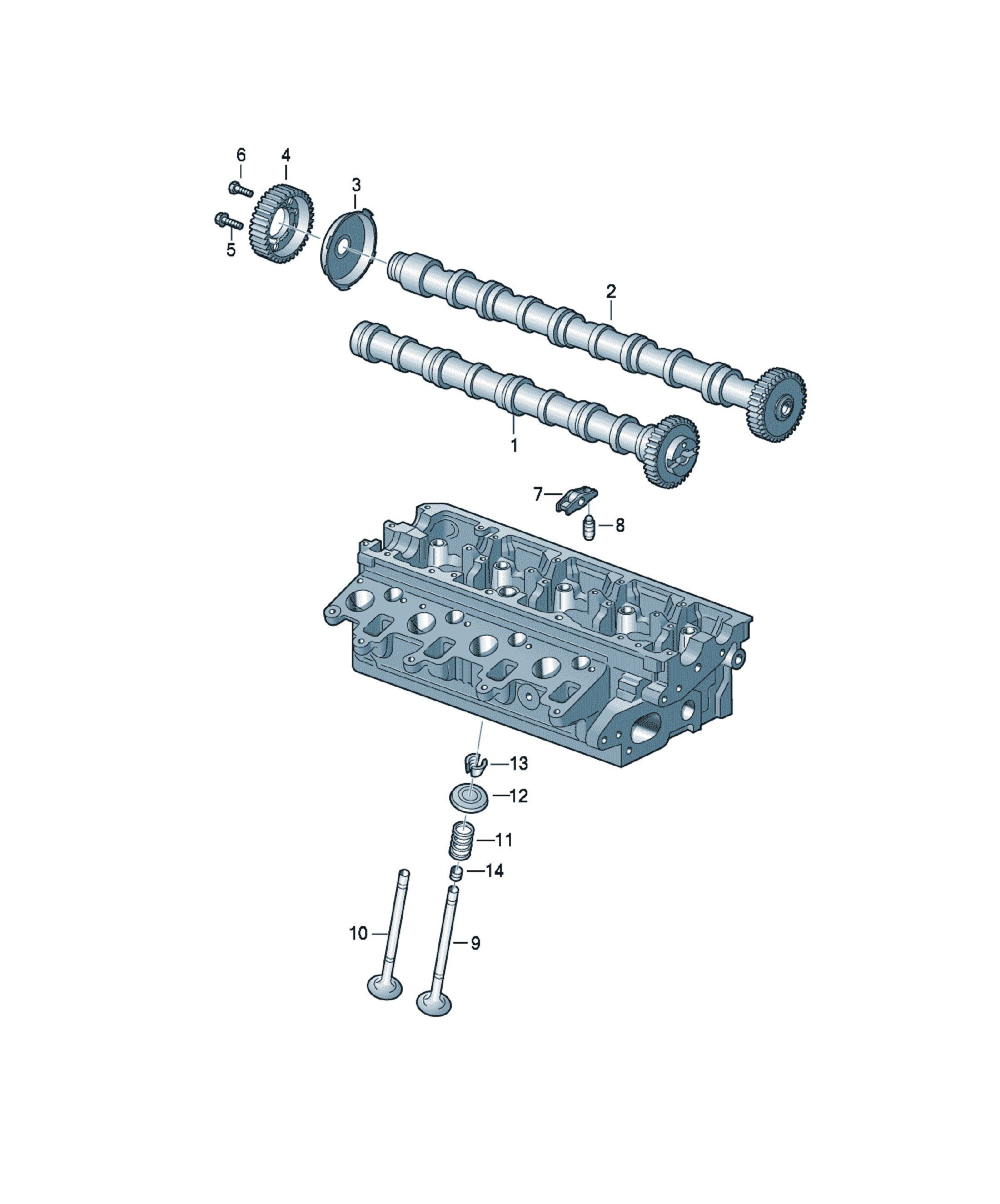Arbore cu came Volkswagen CC, cod 03L109021E