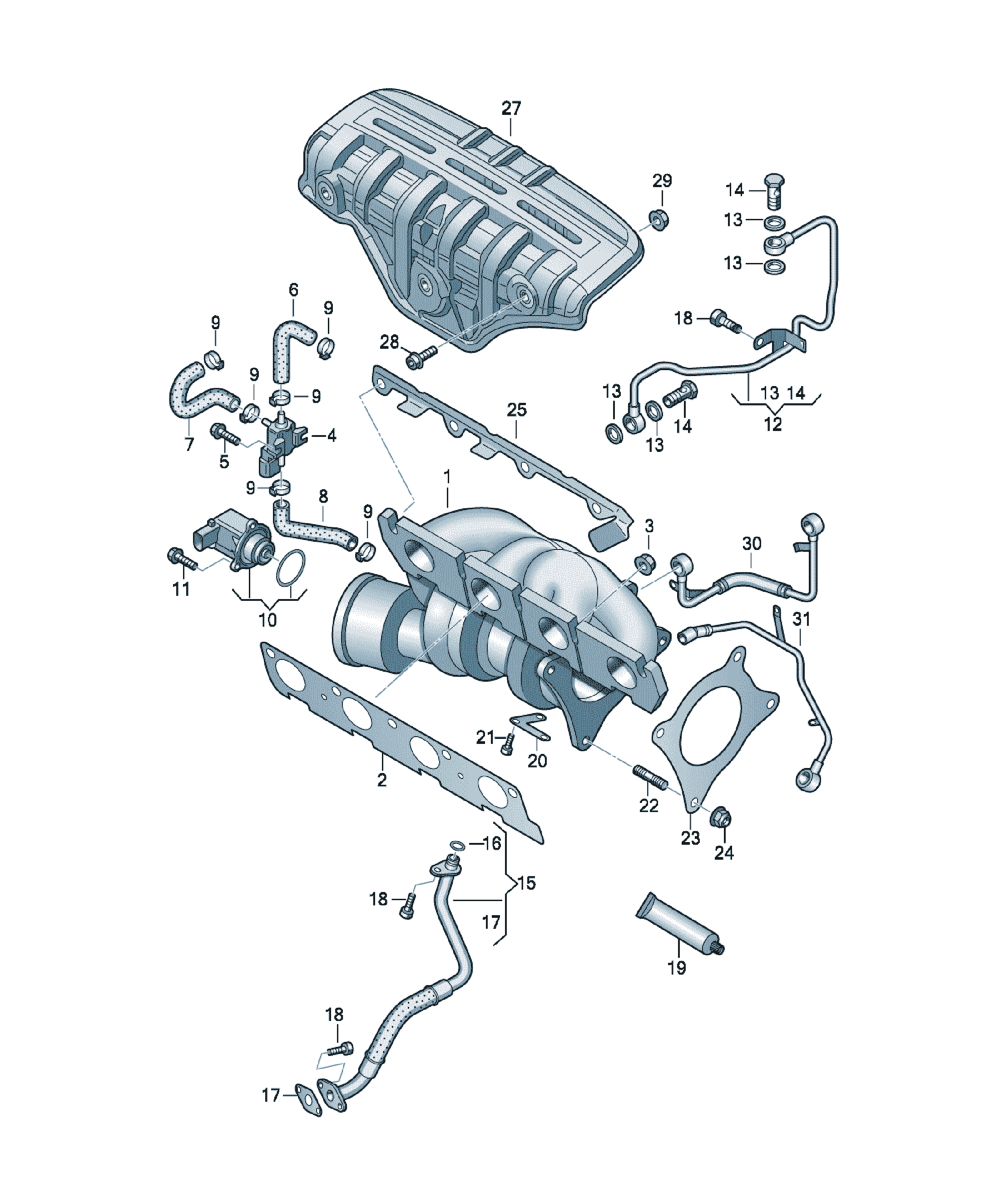 Turbosuflanta Volkswagen Golf / e-Golf, cod JZA145703AX