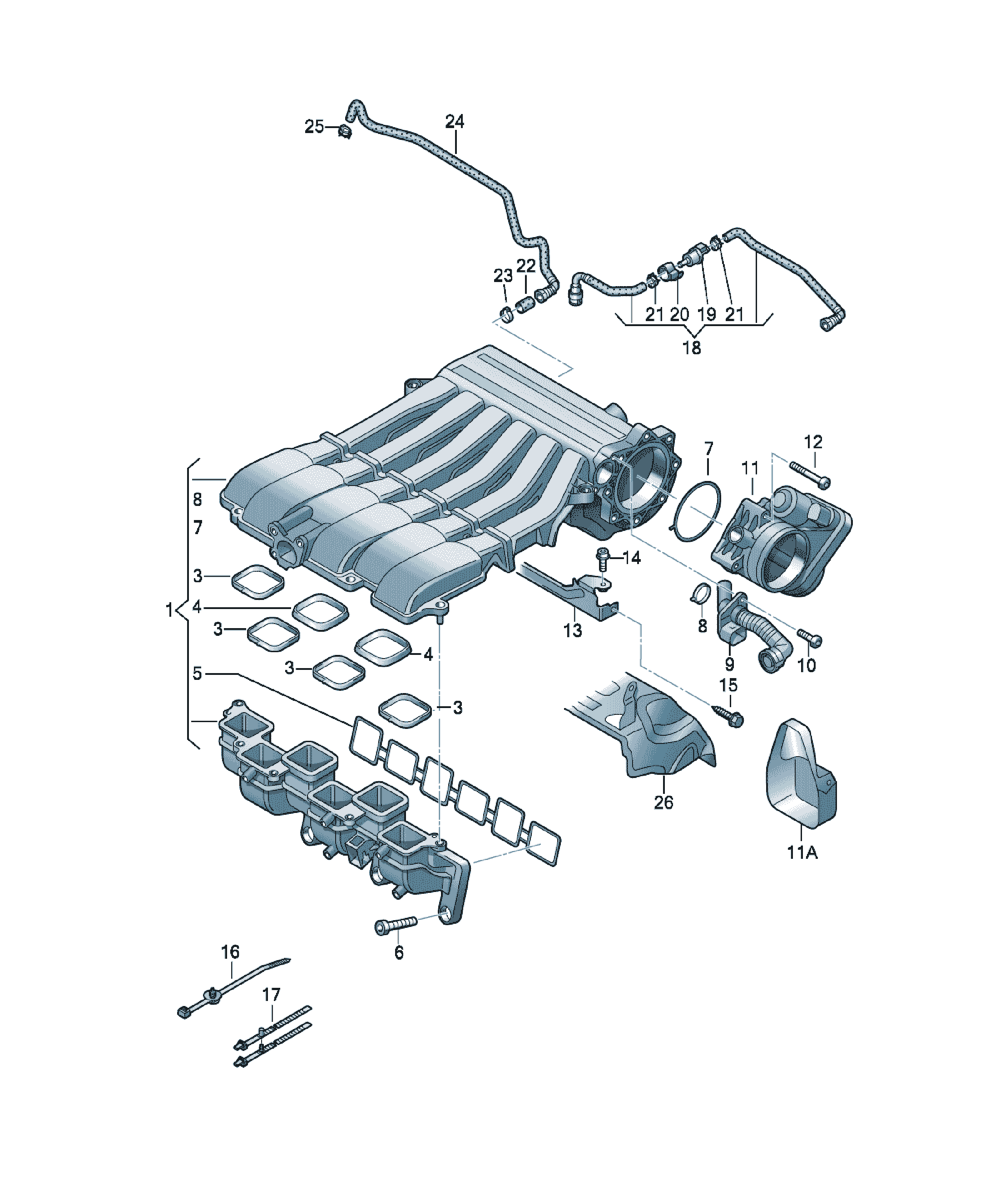 Galerie admisie Volkswagen CC, cod 03H133201N