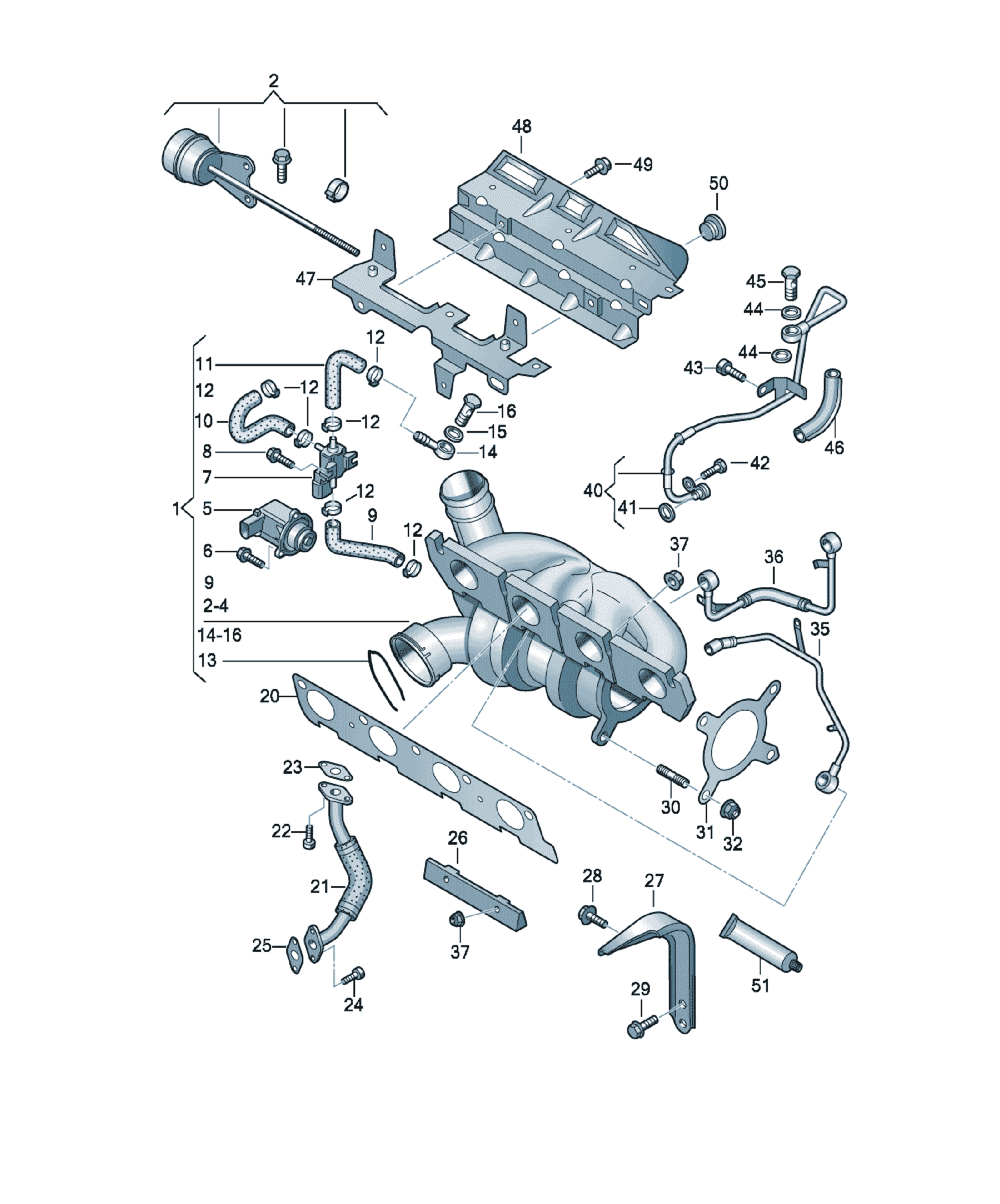 Turbosuflanta Volkswagen Passat / Variant / Santana, cod 06J145701RX