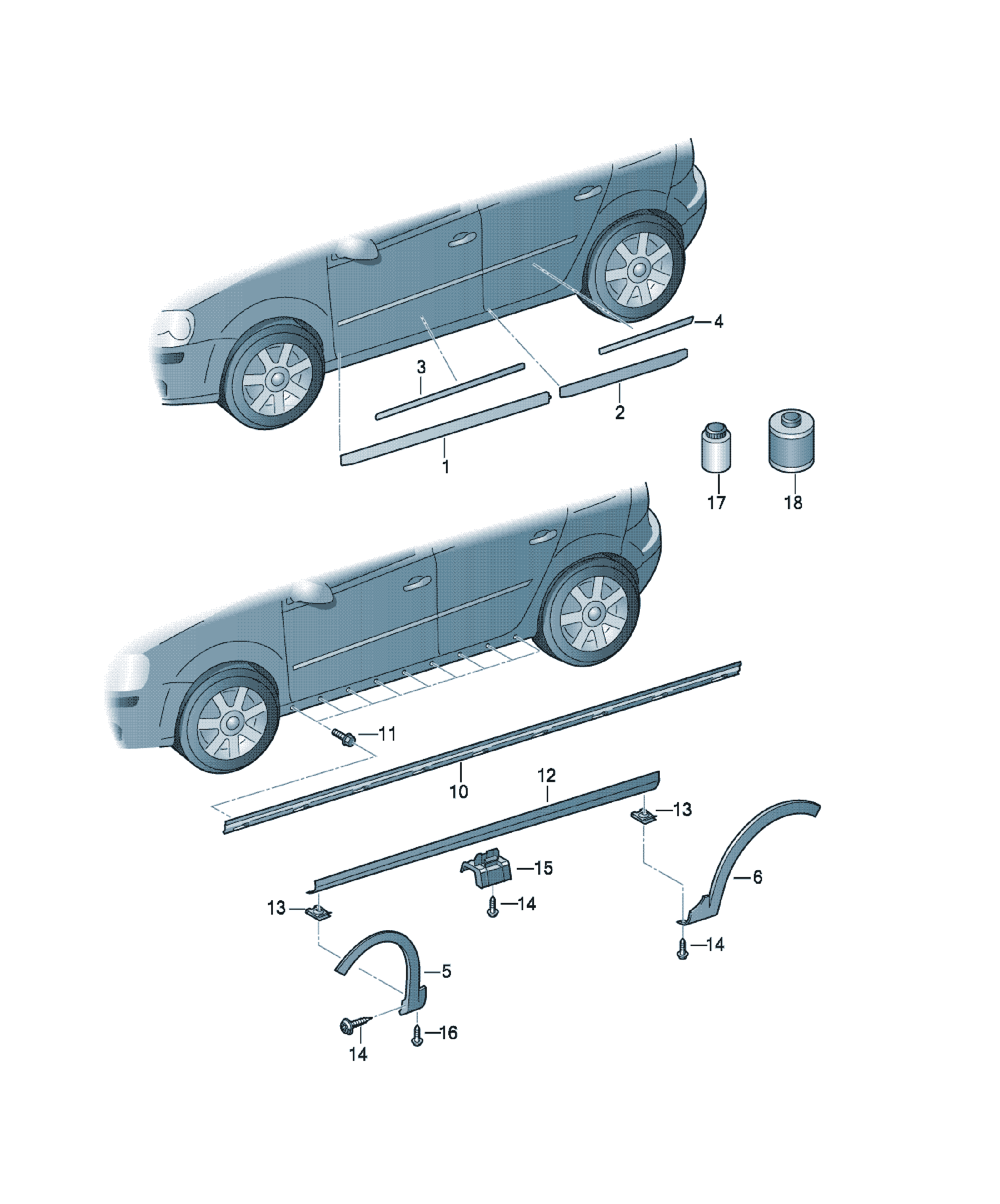 Șurub fixare Volkswagen Golf / e-Golf, cod WHT000188
