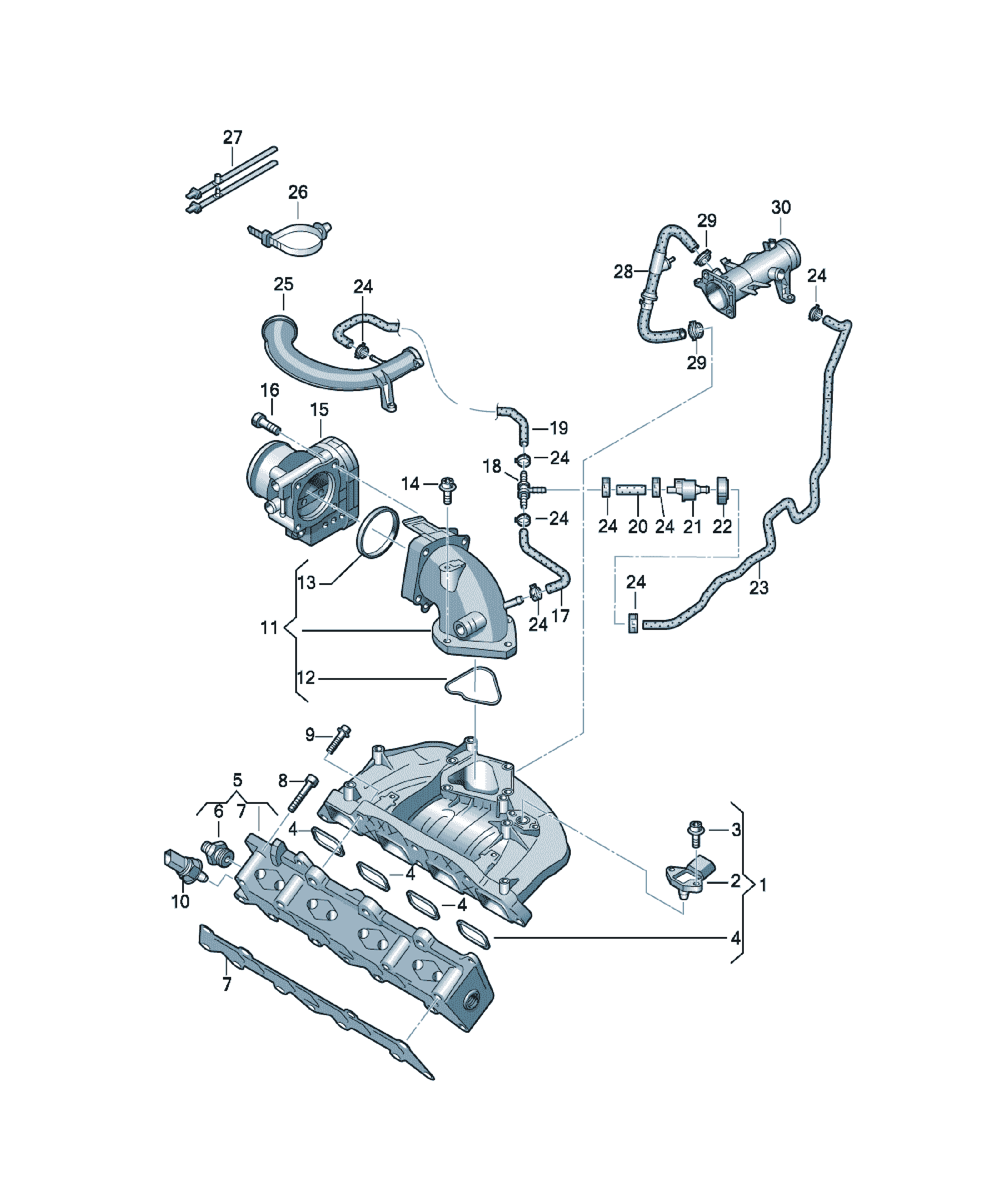Galerie admisie Volkswagen CC, cod 03C129709BA