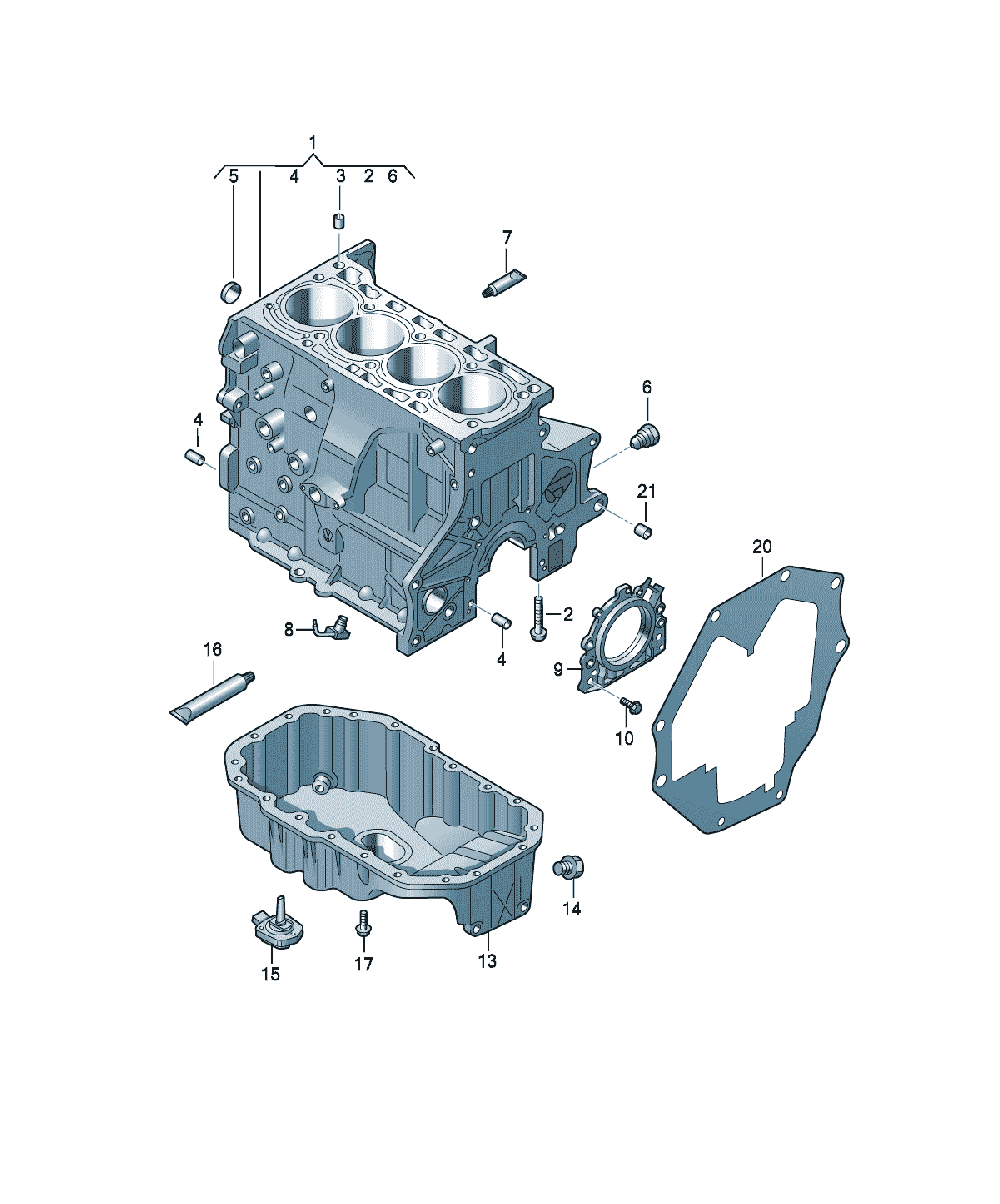 Bloc motor Volkswagen CC, cod 03C103011AR