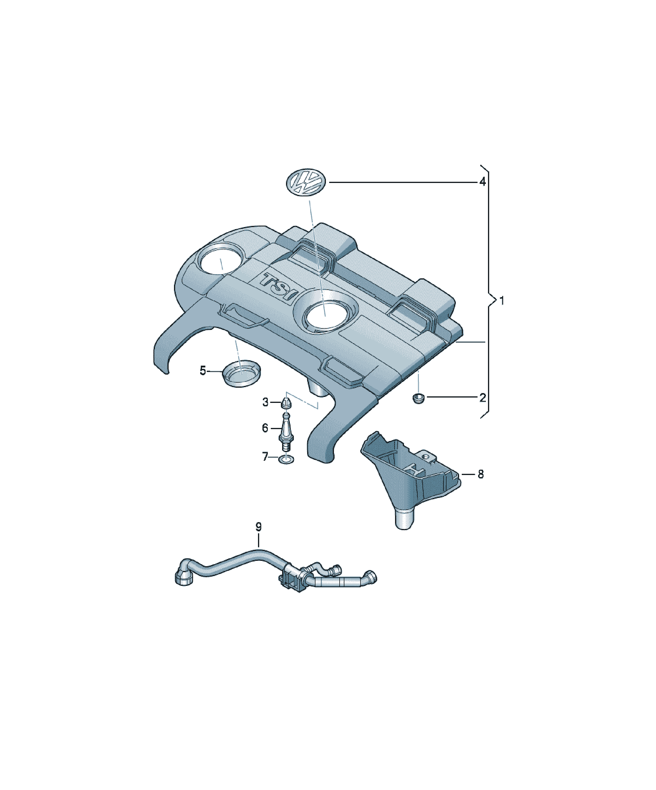 Bucșă capac chiulasă Volkswagen Golf / e-Golf, cod 07C133588G