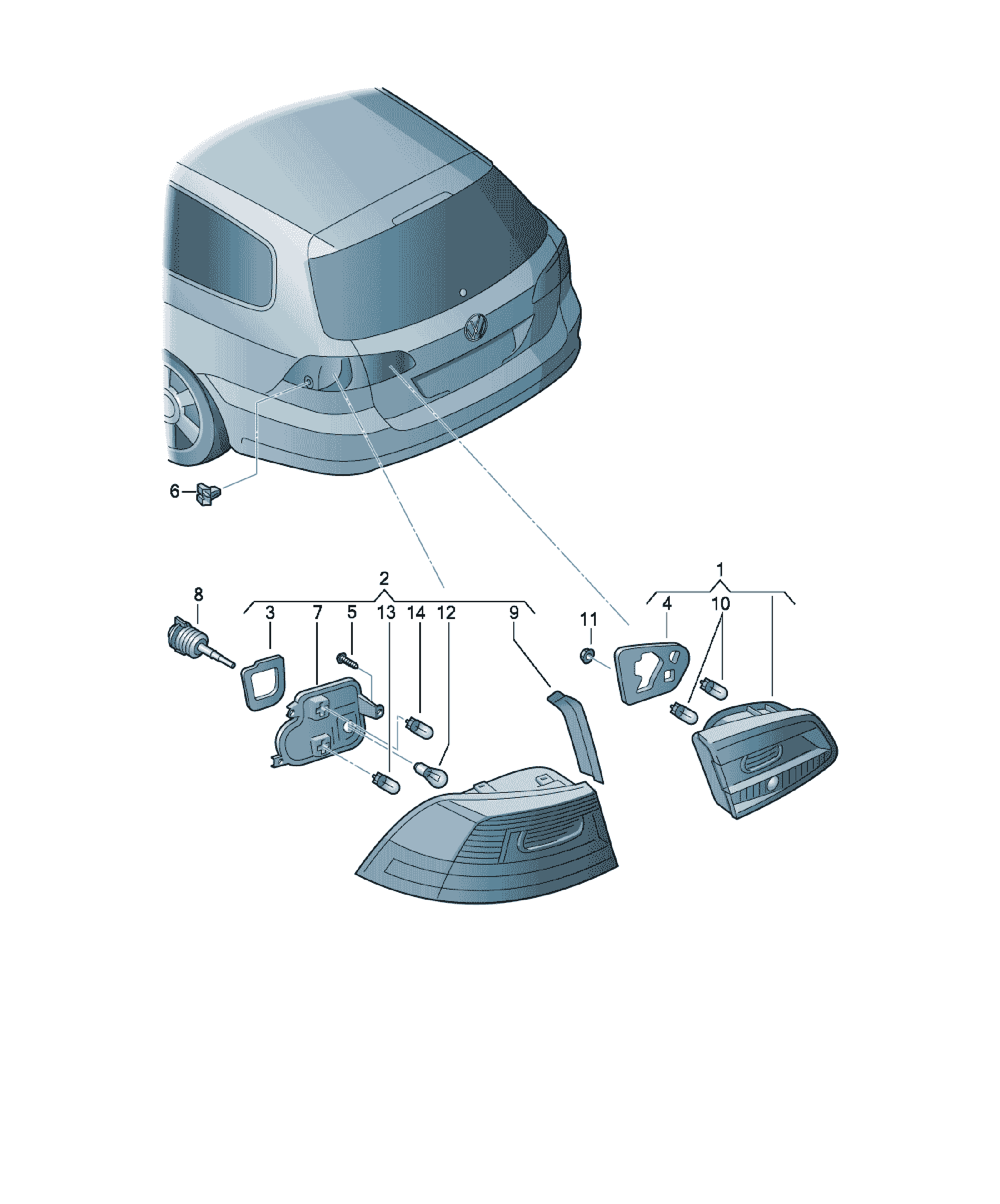 Stop Volkswagen Passat / Variant / Santana, cod 3AF945094Q