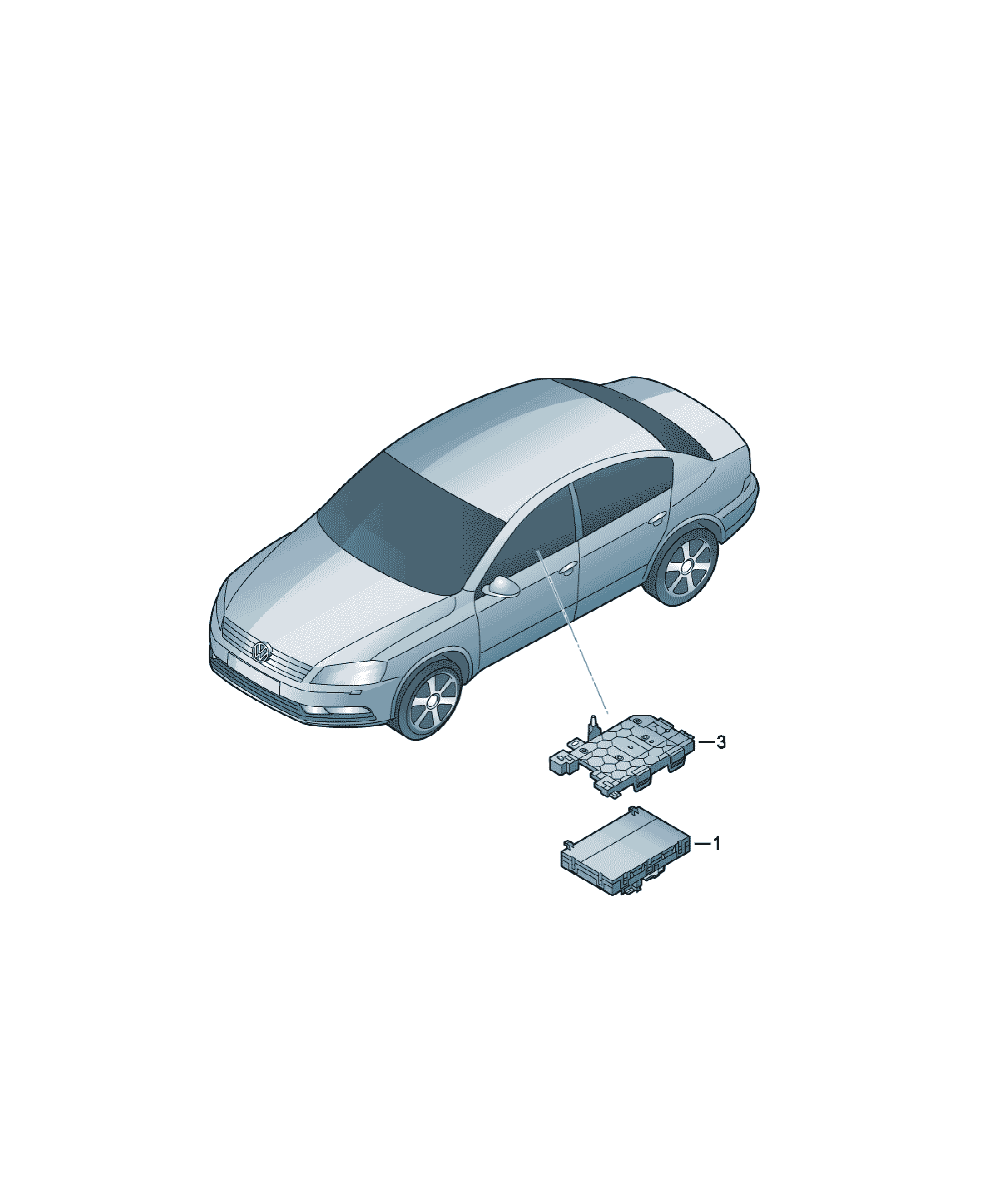 Unitate de comandă reglaj scaun Volkswagen CC, cod 3C8959760E