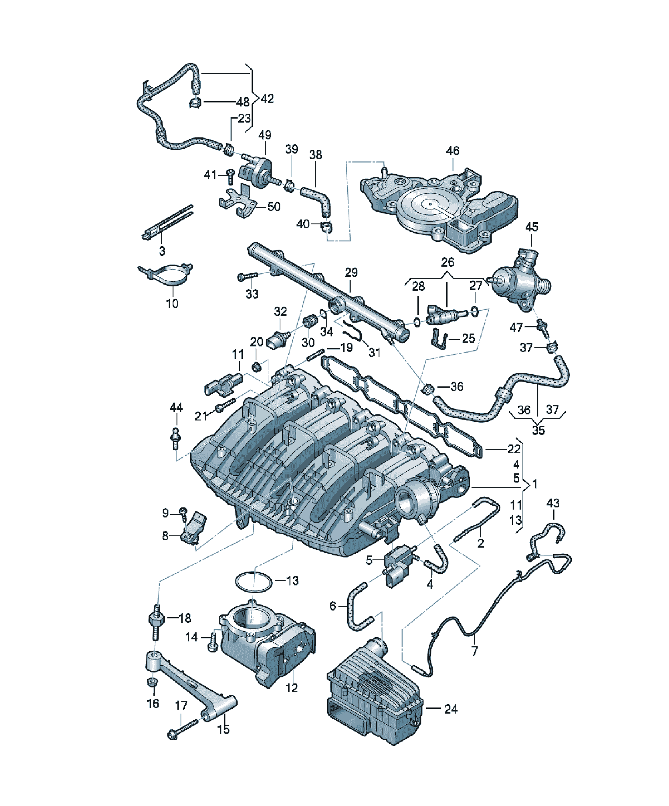 Galerie admisie Volkswagen Passat / Variant / Santana, cod 06K133201T