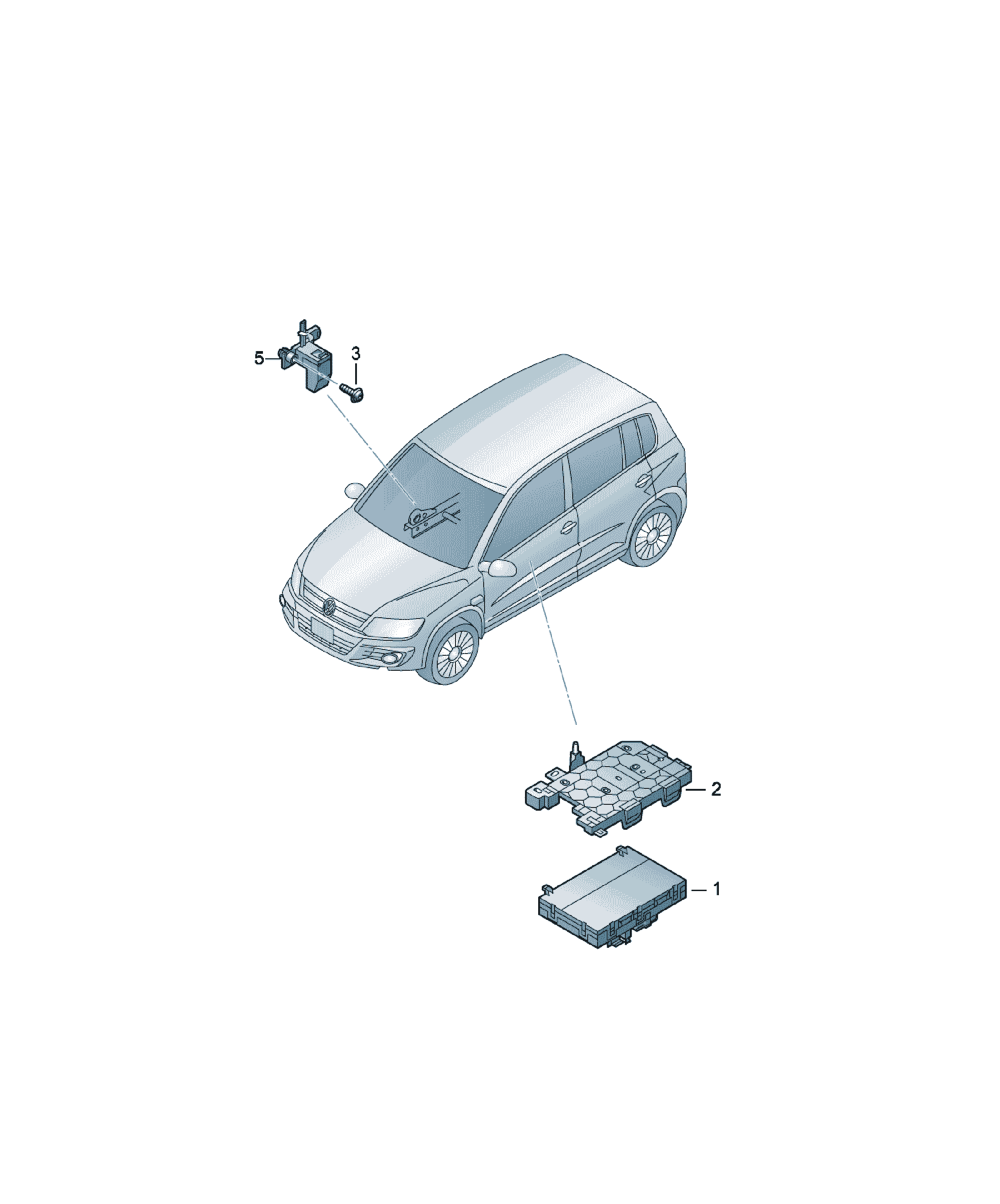 Suport unitate de control Volkswagen Passat / Variant / Santana, cod 5N0959730