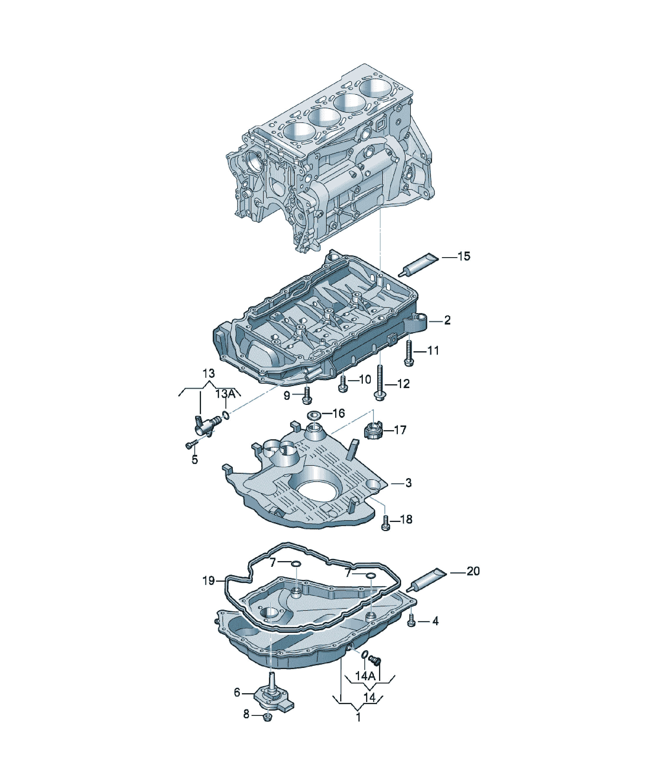 Supapă control presiune ulei Volkswagen Passat / Variant / Santana, cod 06K115243L