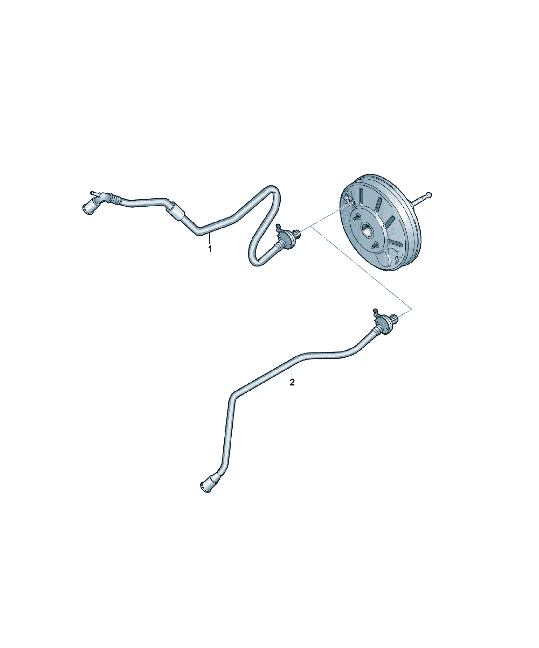 Țeavă servofrână vid Volkswagen Golf / e-Golf, cod 561612041C