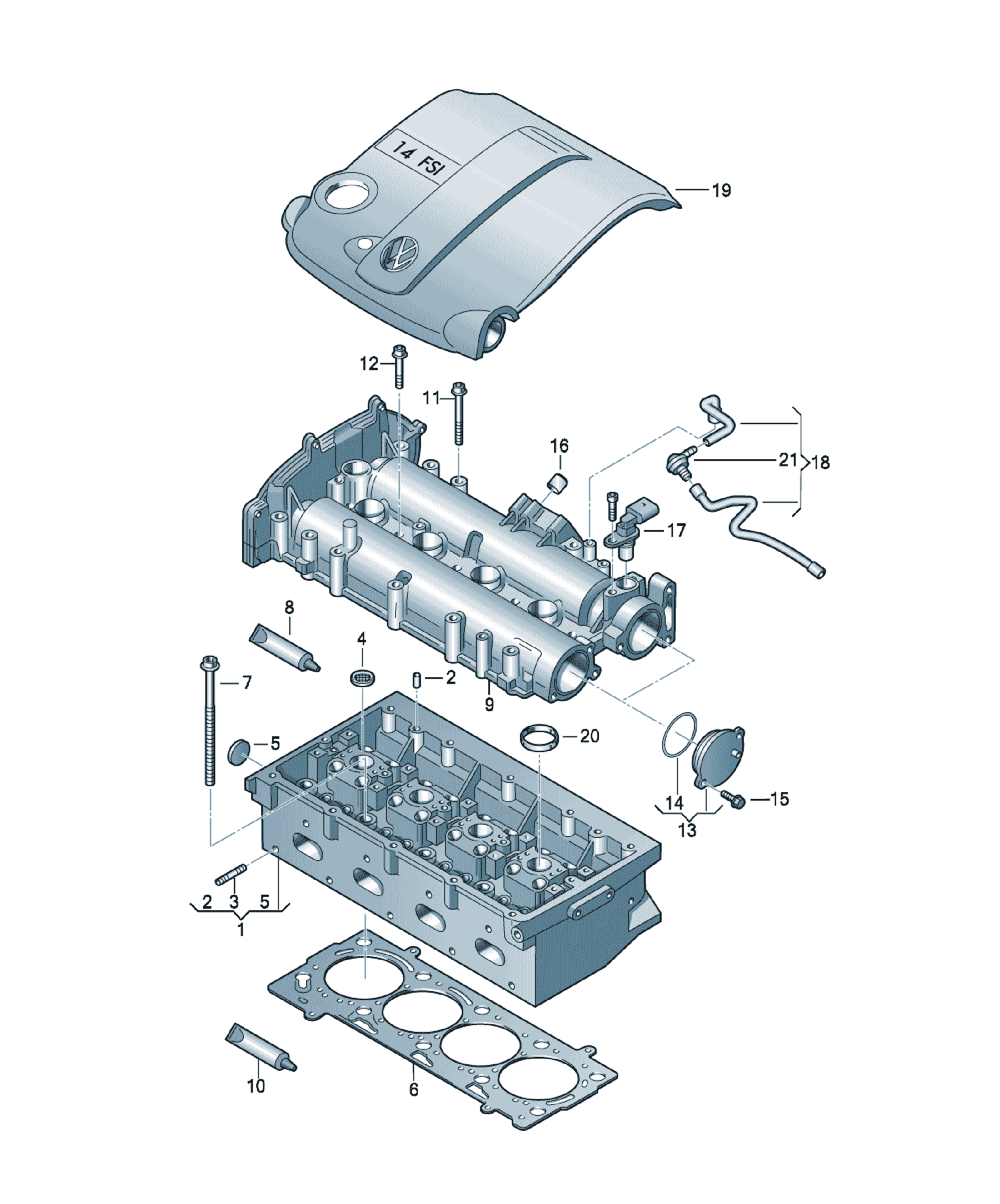 Chiulasa Volkswagen CC, cod 03C103264H