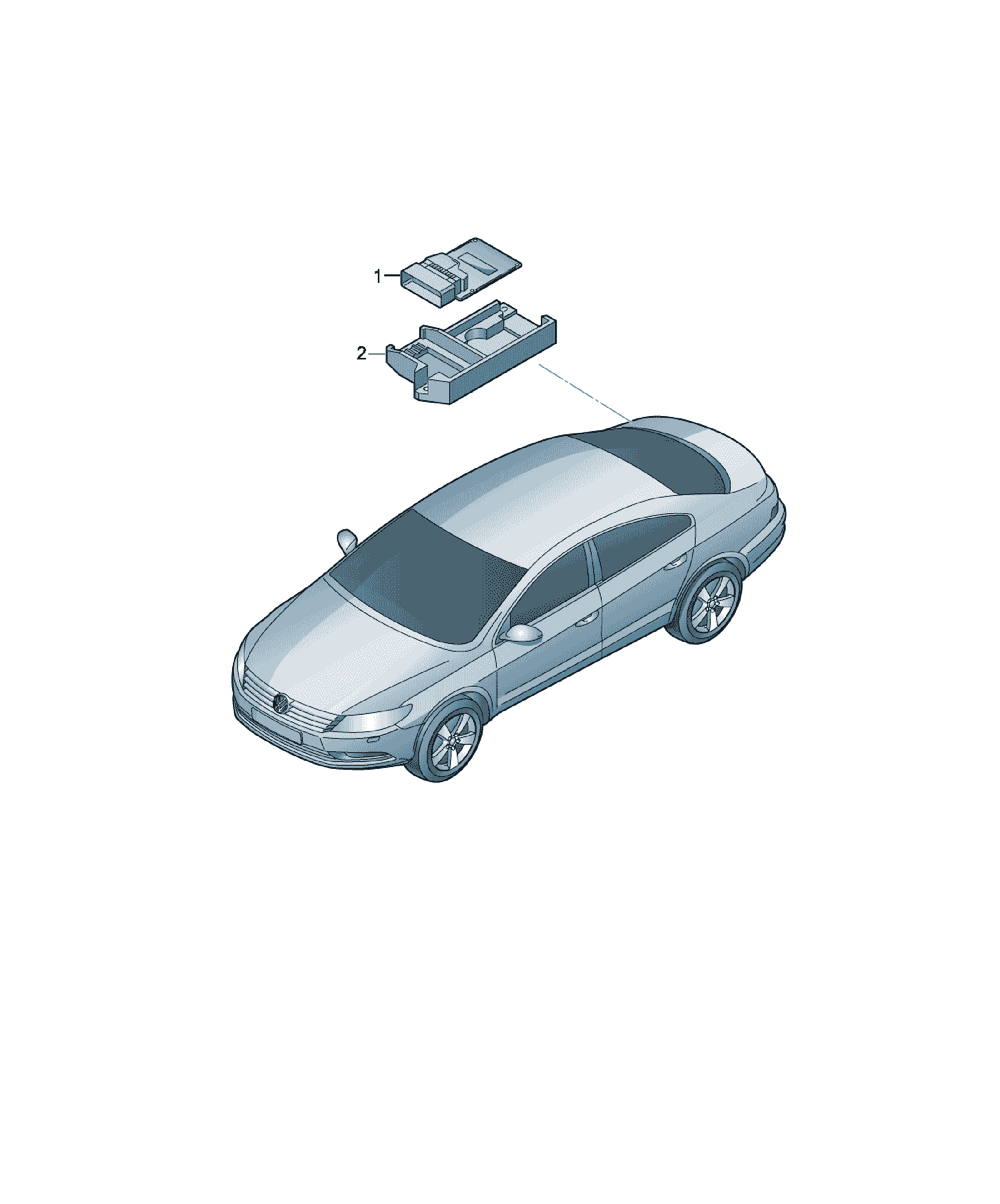 Unitate control suspensie Volkswagen CC, cod 3C0907376A Z0R