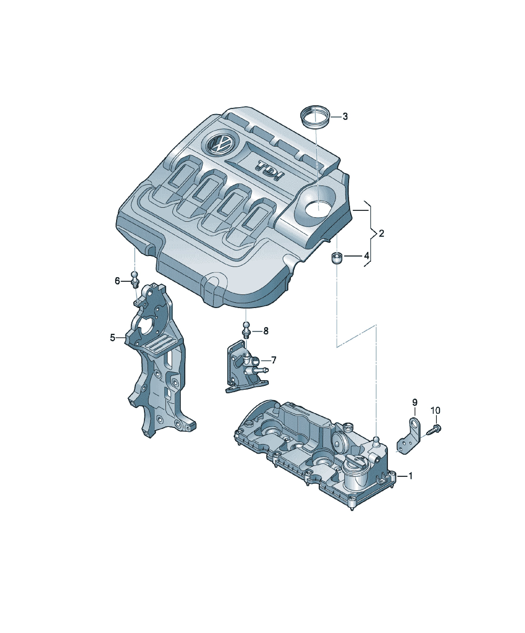 Cap sferic Volkswagen Golf / e-Golf, cod 03L103164
