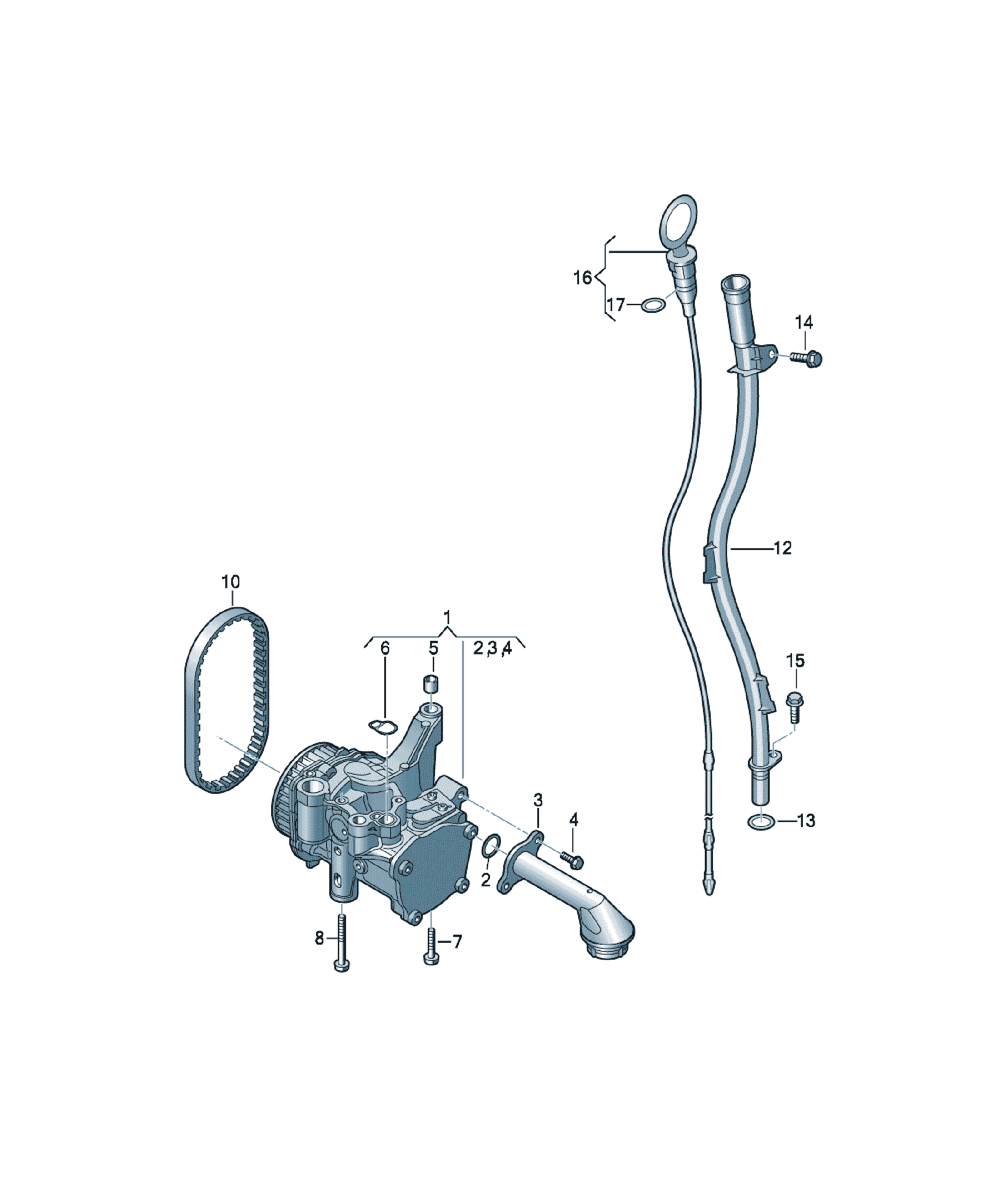 Motor complet fara anexe Volkswagen CC, cod 04L145208H