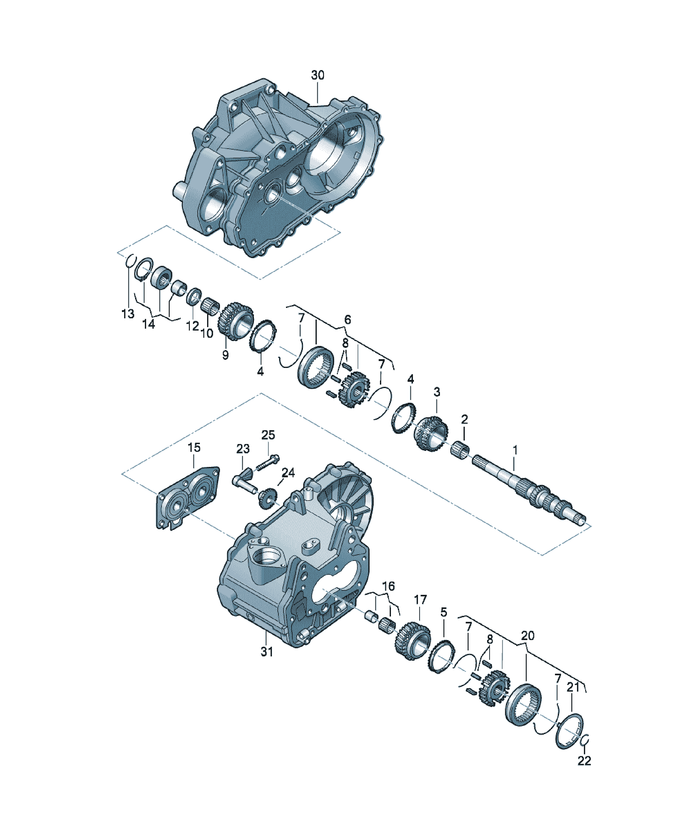 Arbore de intrare Volkswagen Golf / e-Golf, cod 02T311103AF