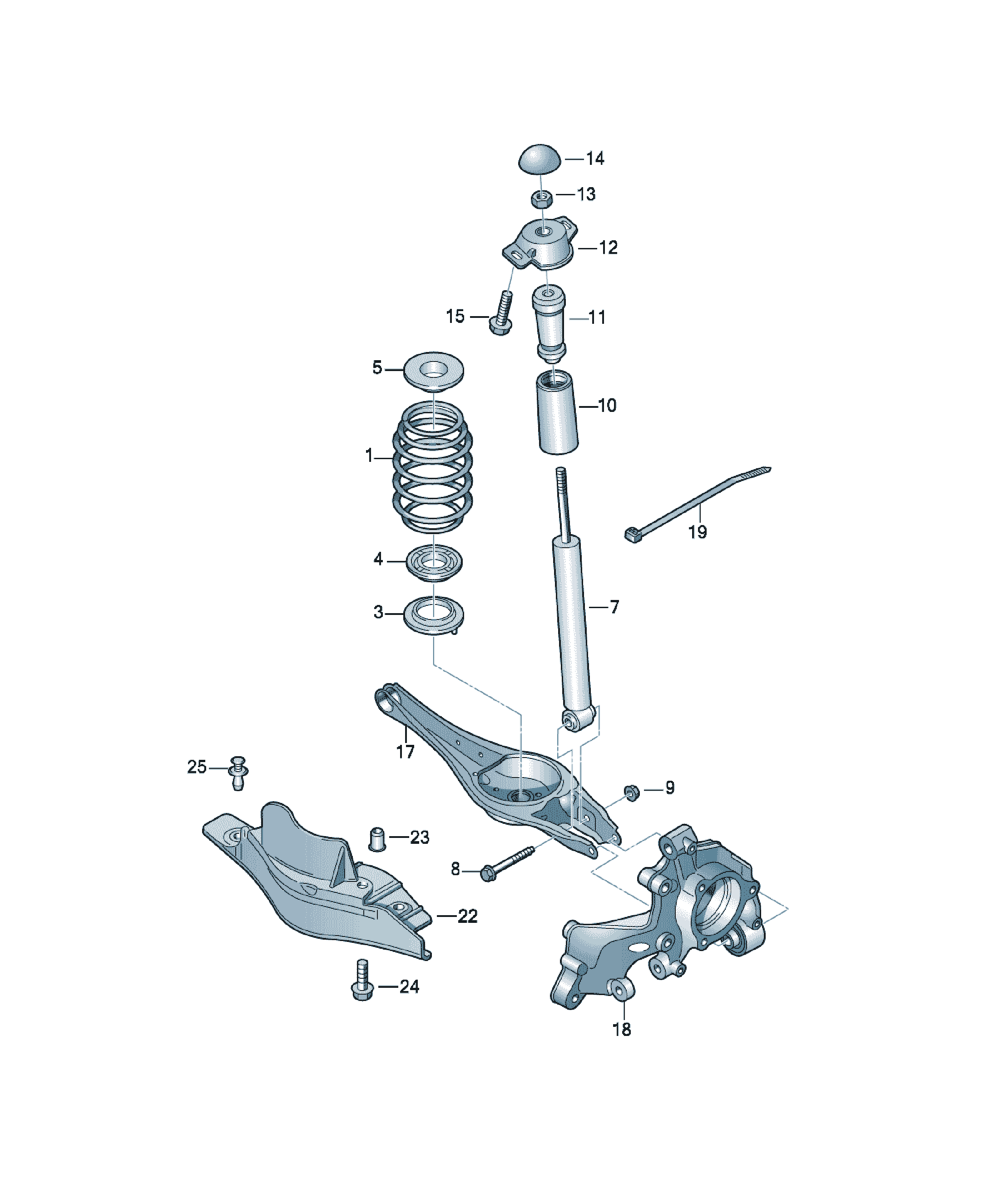 Electrovalva Vacuum 3 2 B Volkswagen Passat / Variant / Santana, cod 7N0513167