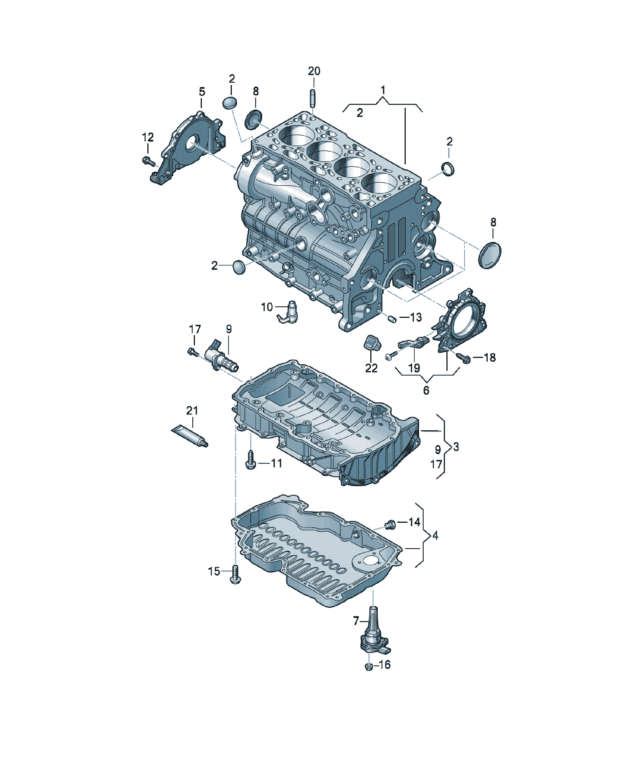 Dopuri Volkswagen Passat / Variant / Santana, cod 05L103033