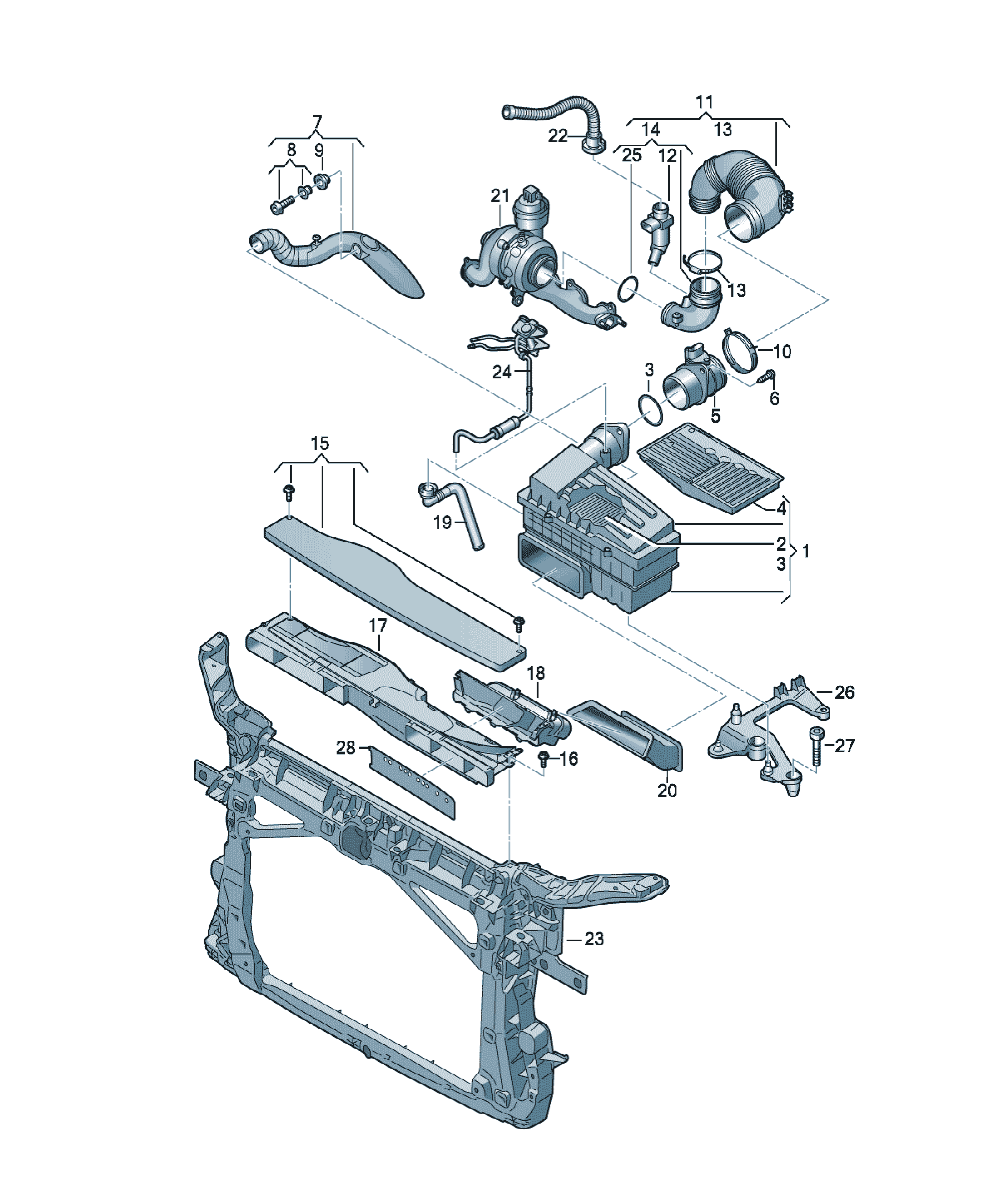 control box Volkswagen Passat / Variant / Santana, cod 5Q0129594