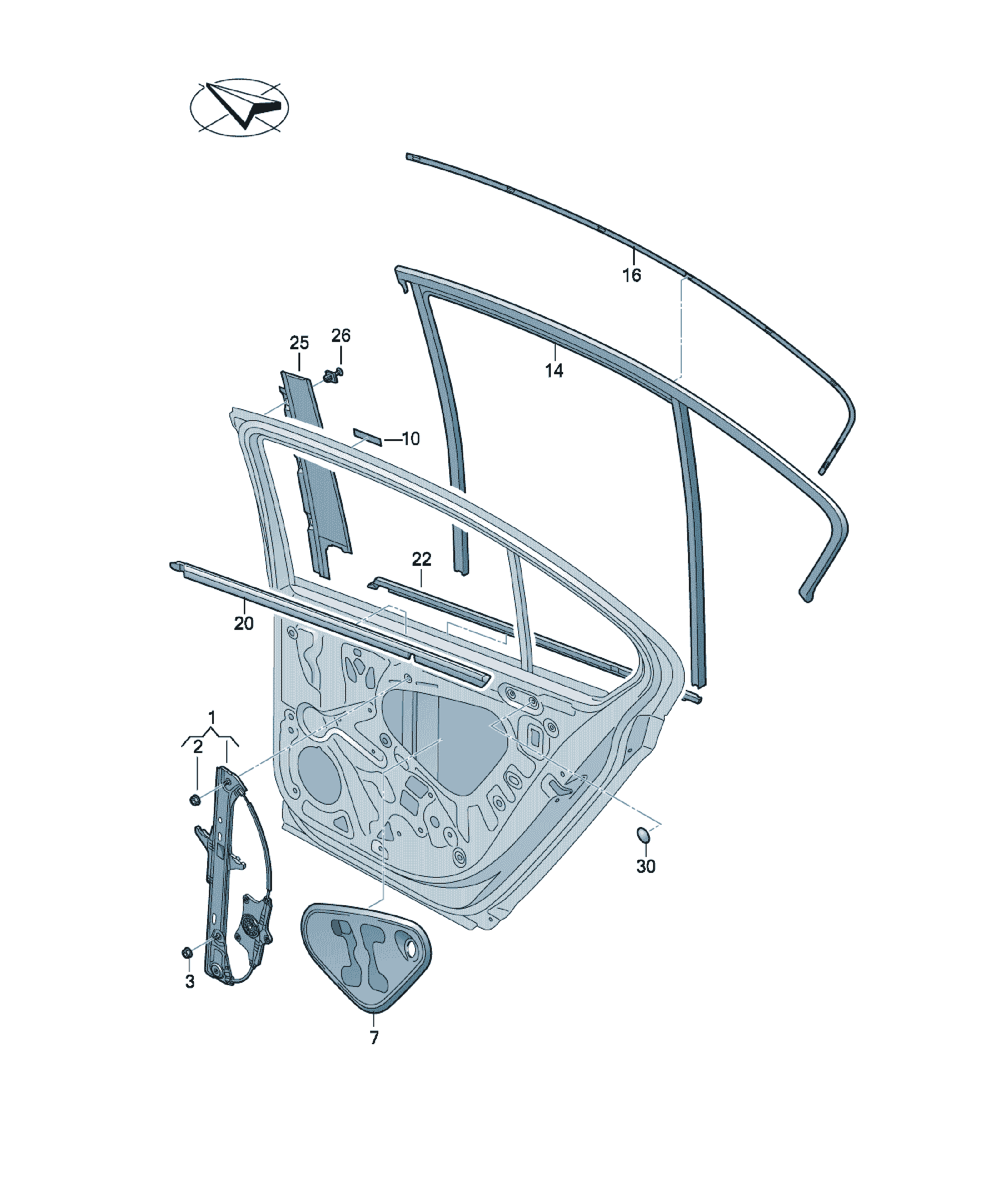 Set piese de montaj Volkswagen Passat / Variant / Santana, cod 3G0839069