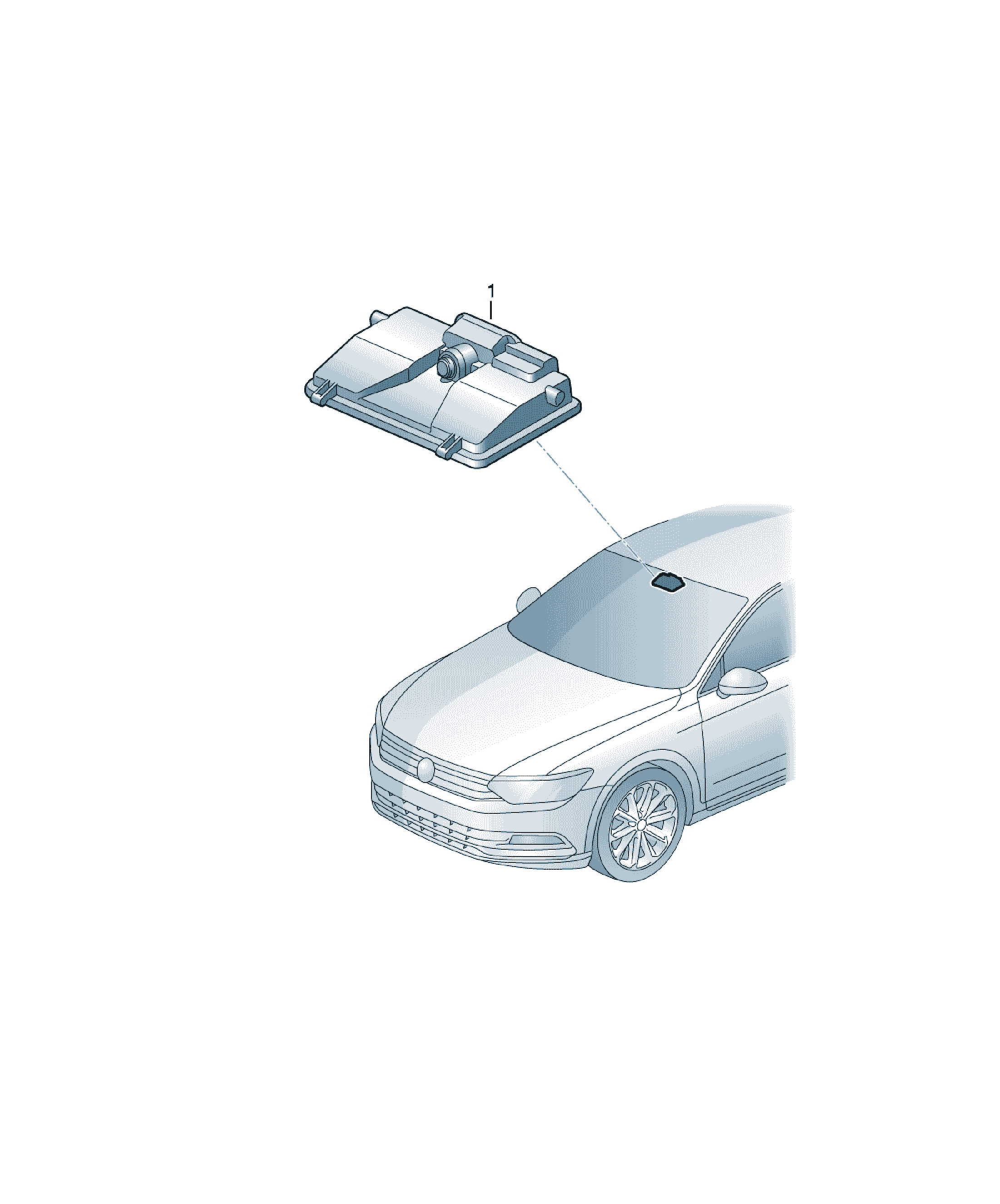 Camera Frontala Parbriz Volkswagen Passat / Variant / Santana, cod 3Q0980653F