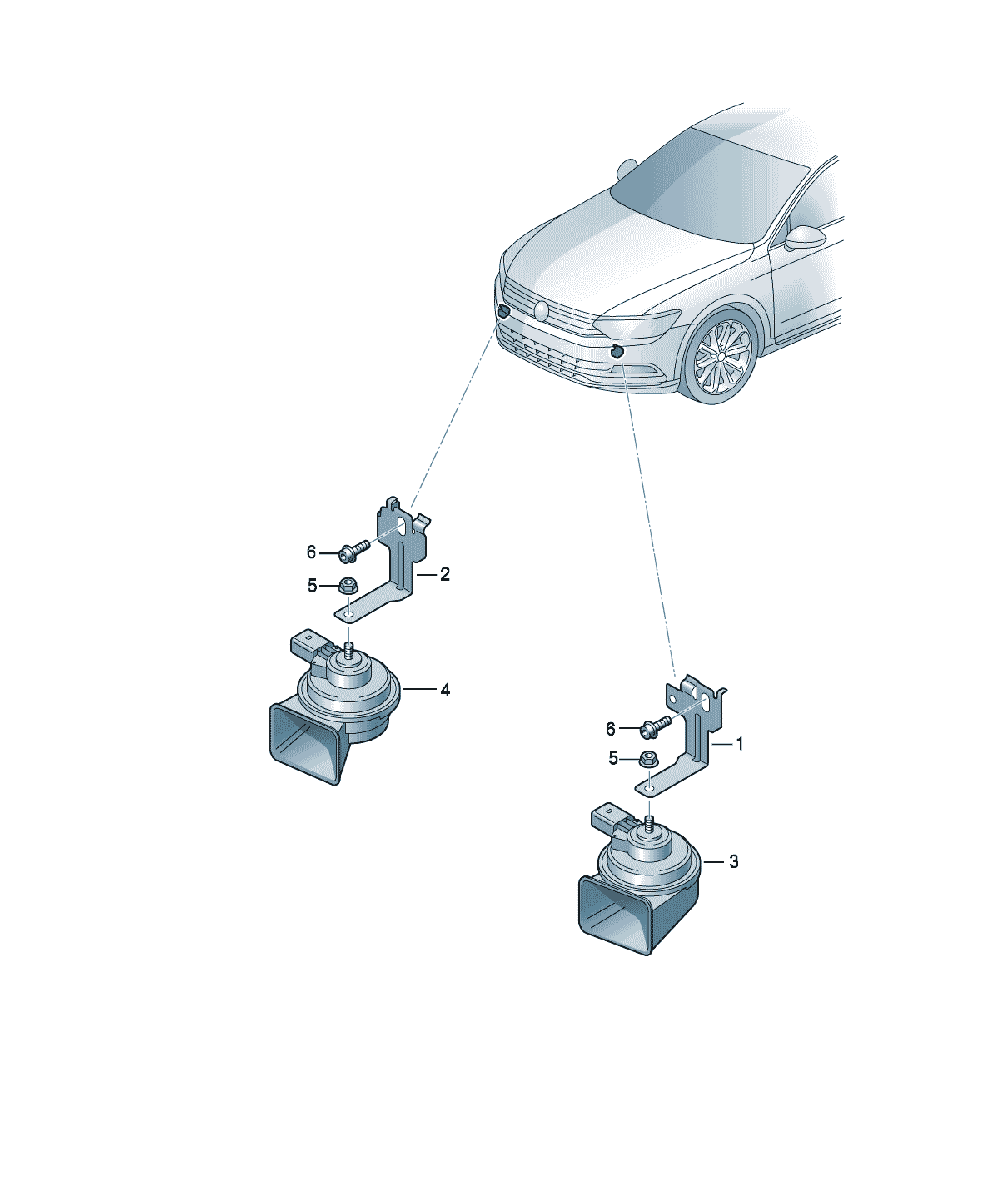 Holder for loudspeaker Volkswagen Passat / Variant / Santana, cod 3G0035462