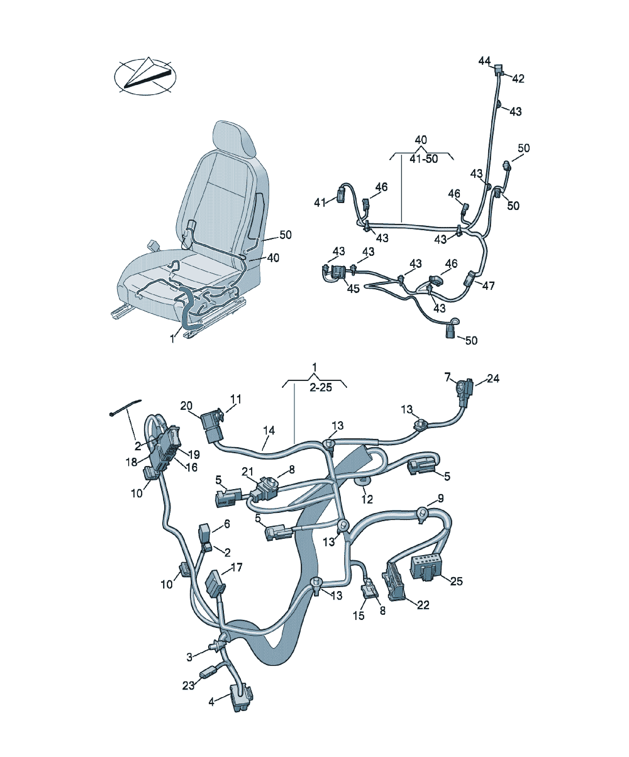 Coliere cu suport Volkswagen Passat / Variant / Santana, cod WHT006403
