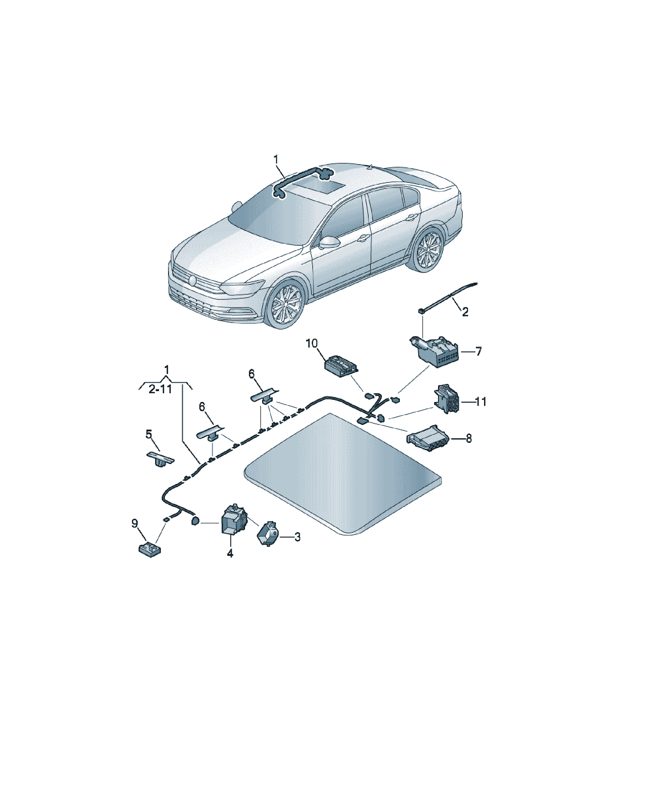 Instalatie electrica Volkswagen Passat / Variant / Santana, cod 3G5971648