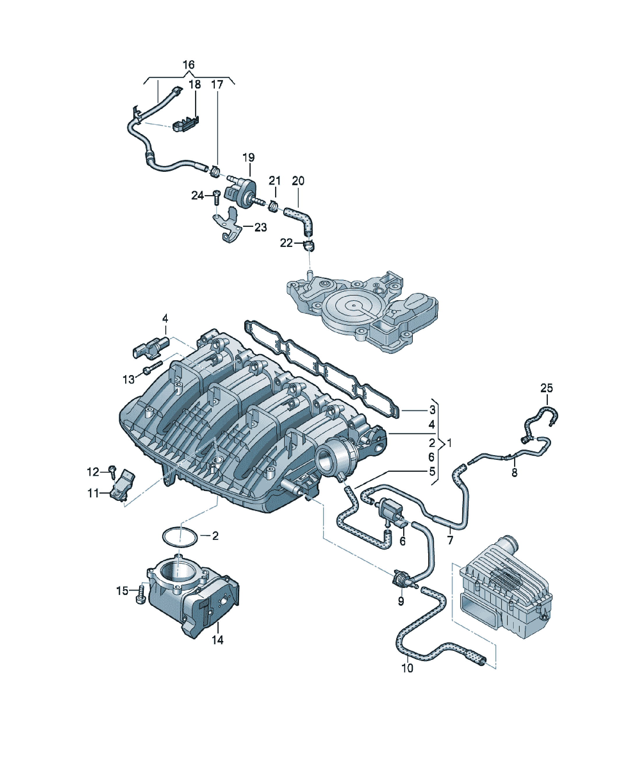 Galerie admisie Volkswagen Passat / Variant / Santana, cod 06L133201DH
