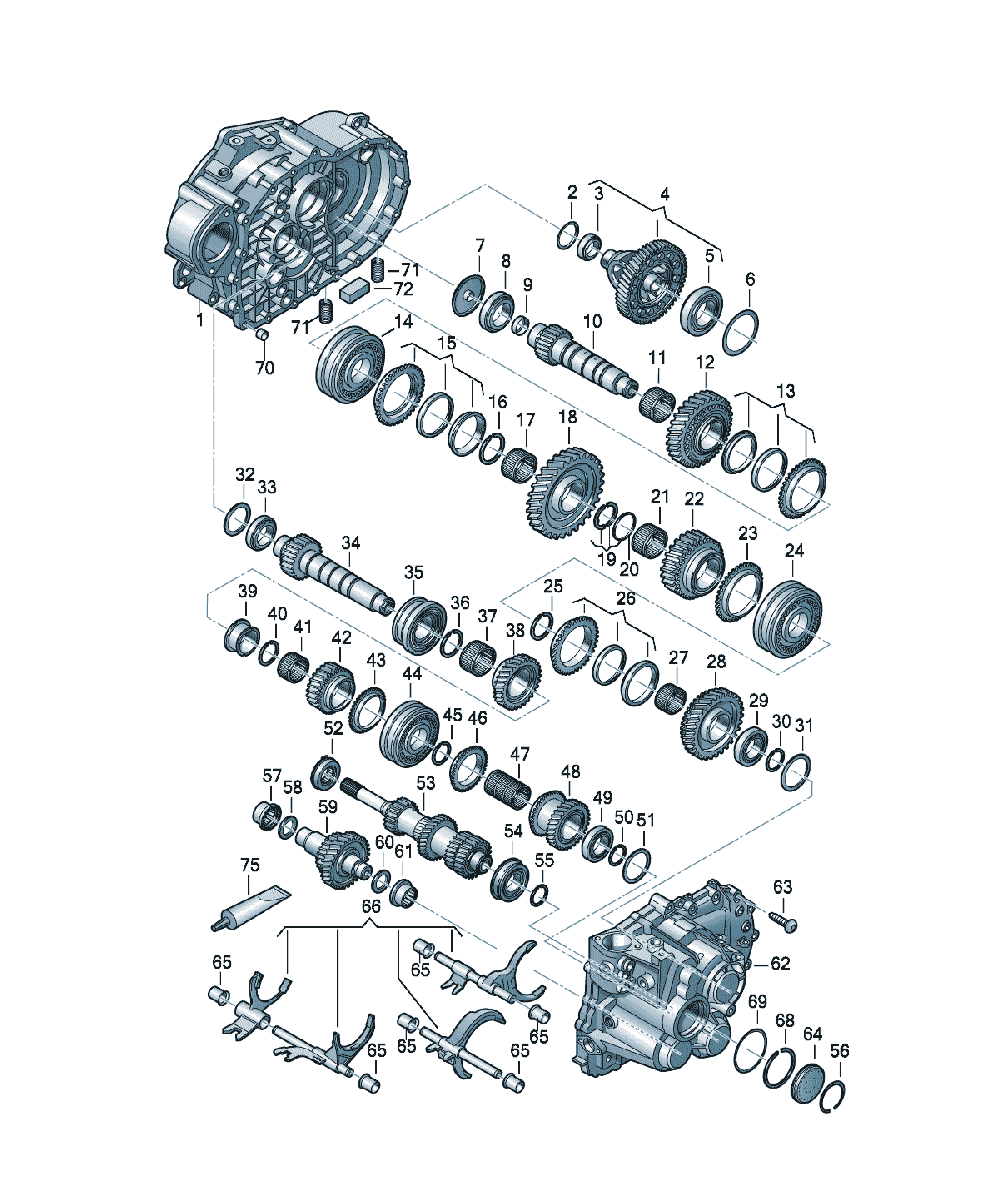 Rulment Volkswagen Golf / e-Golf, cod 02M311214