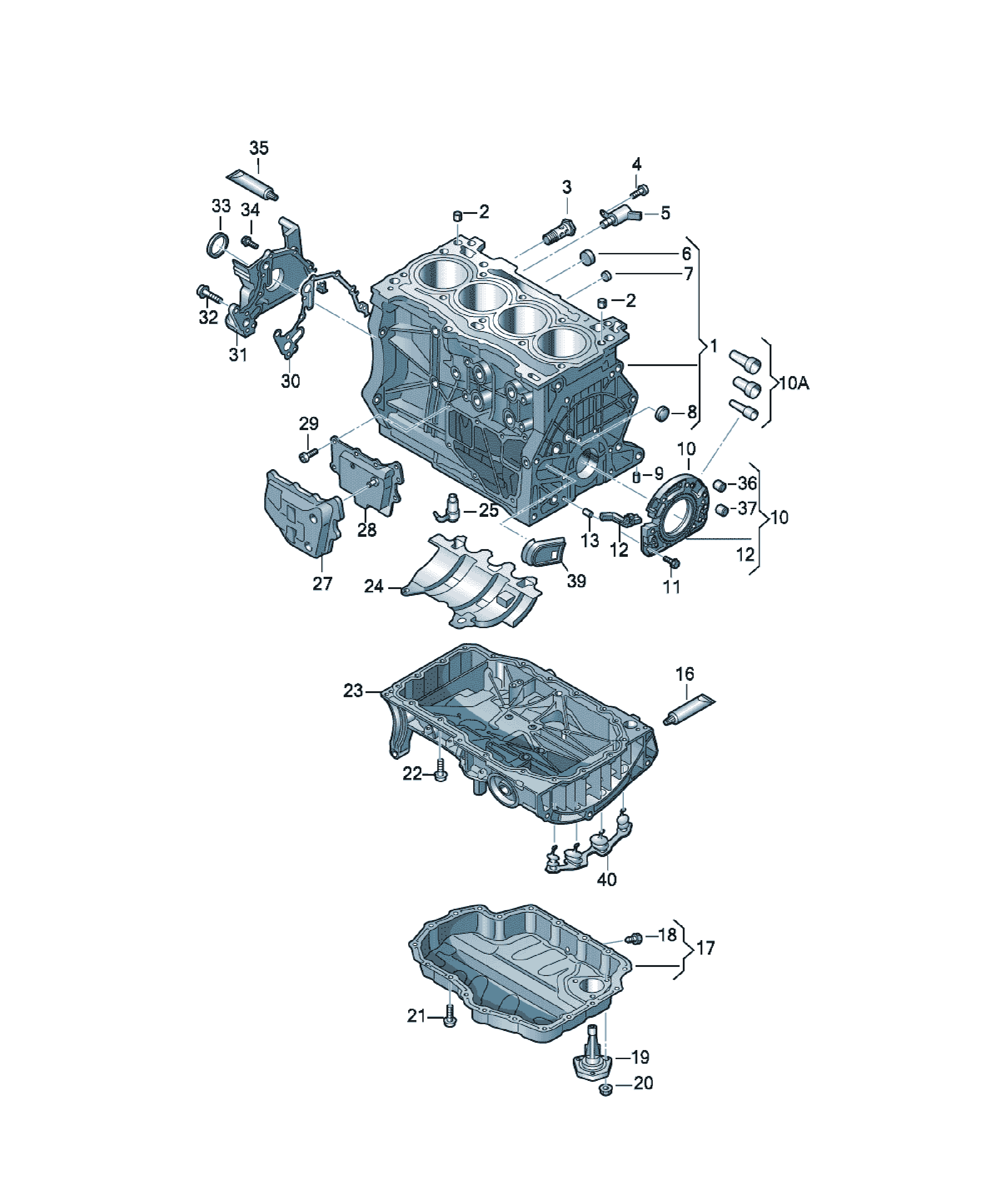 Set reparație Volkswagen Passat / Variant / Santana, cod 5C0998152